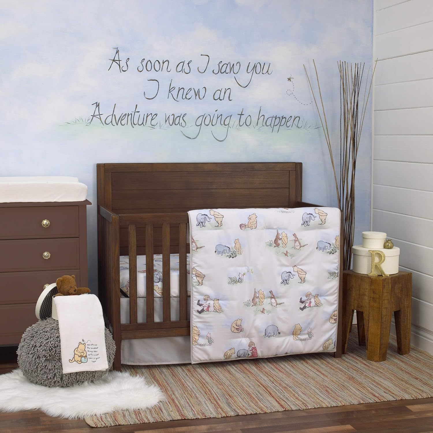 Disney Winnie The Pooh Crib Bedding Set 6 Piece