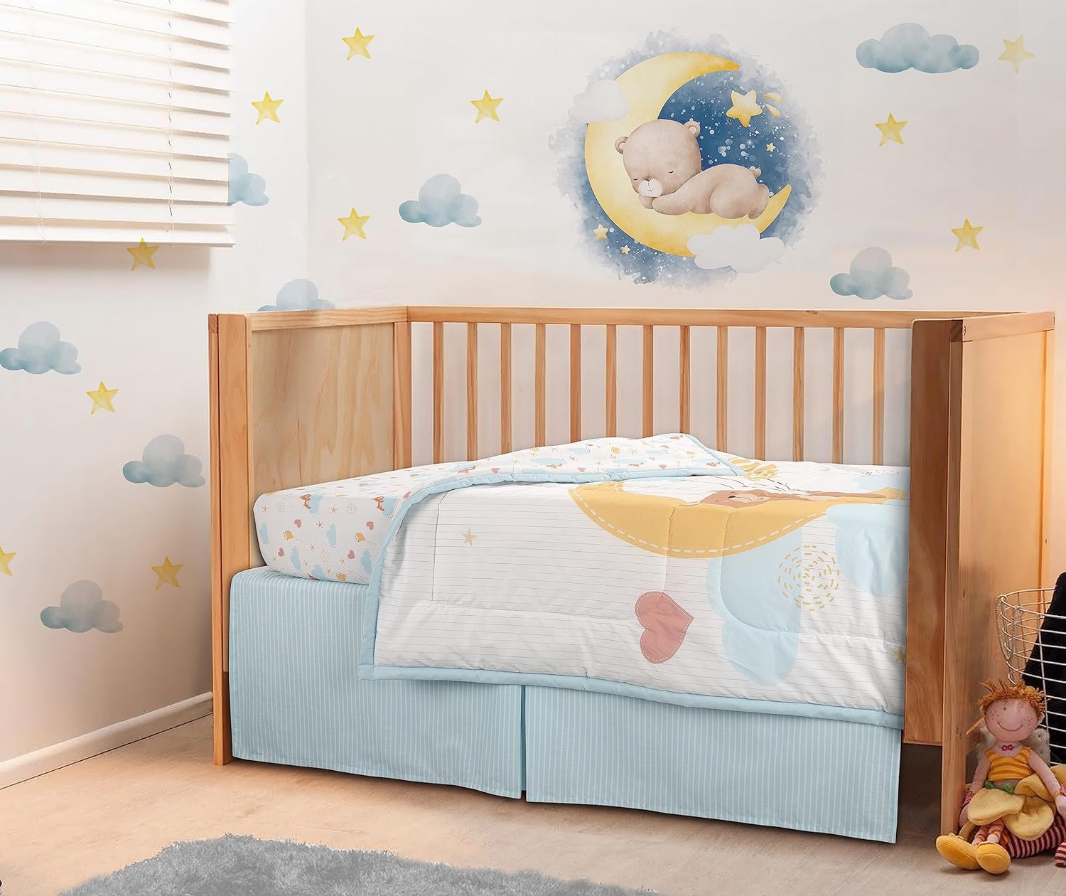 Bedward 100 Cotton Crib Bedding Set 3 Piece 1