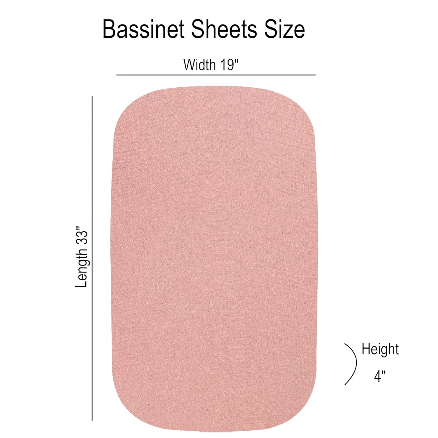 Onacosht Muslin Bassinet Sheets 3 Pack Solid Pink and Floral 1