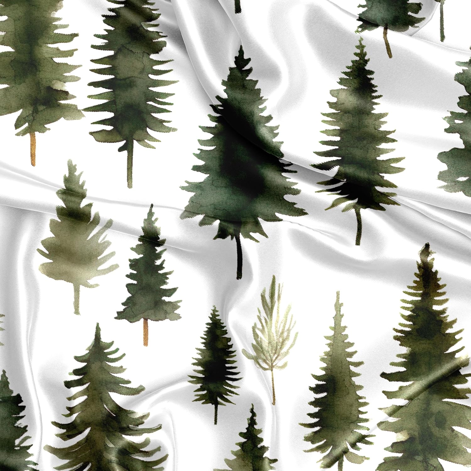 Sweet Jojo Designs Sage Green Woodland Crib Sheet 1