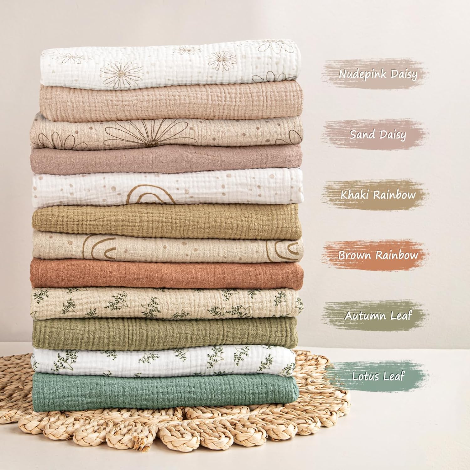 Lulumoon Muslin Bassinet Sheets for Boys and Girls