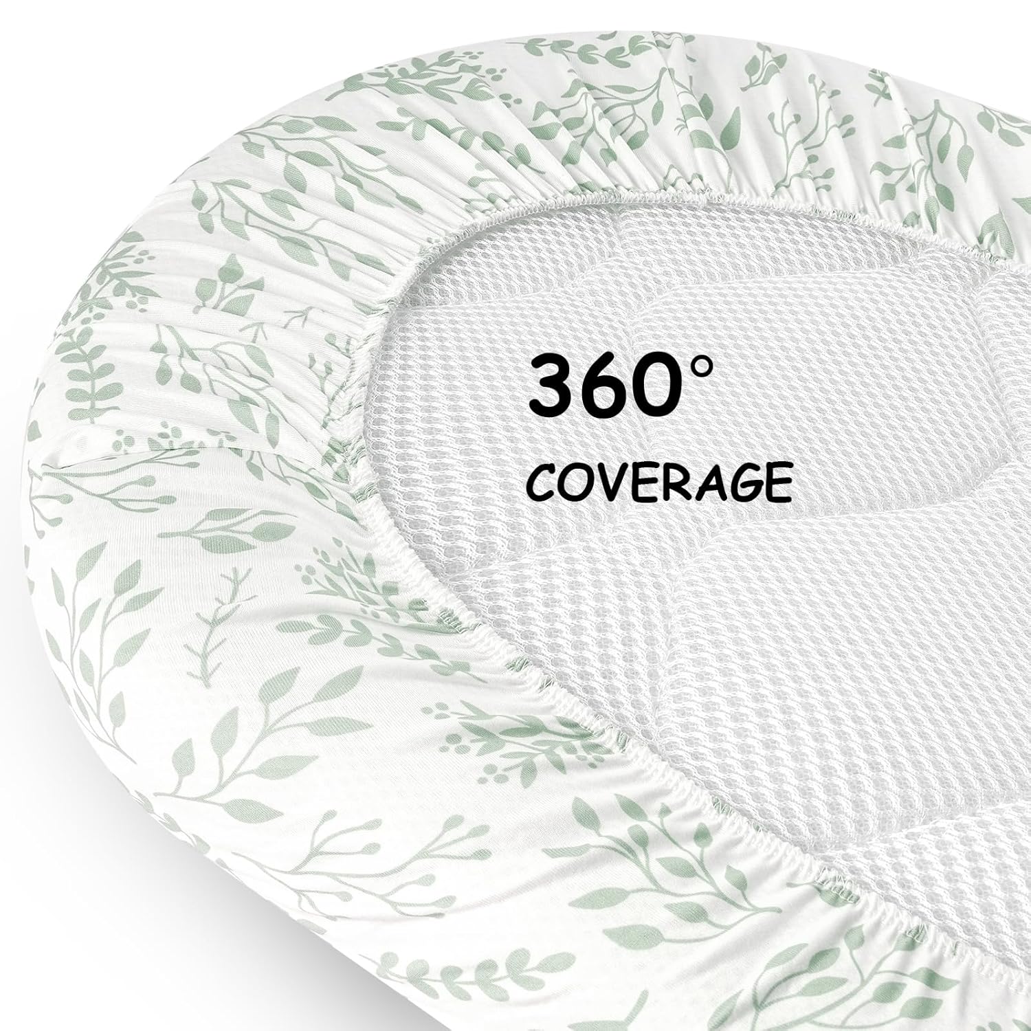 Yoofoss Bassinet Sheets 3-Pack Fitted Set
