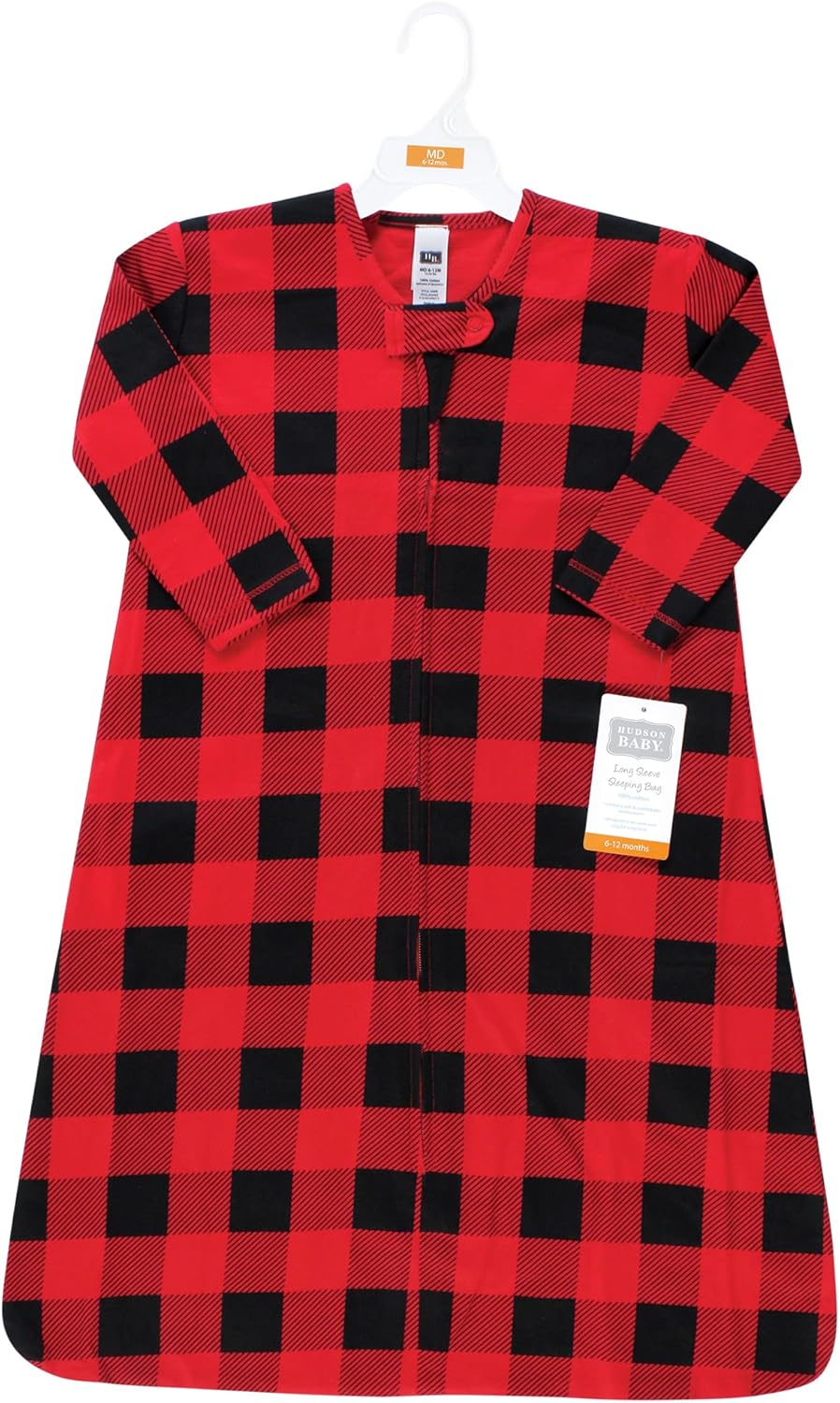 Hudson Baby Unisex Cotton Sleep Bag Buffalo Plaid