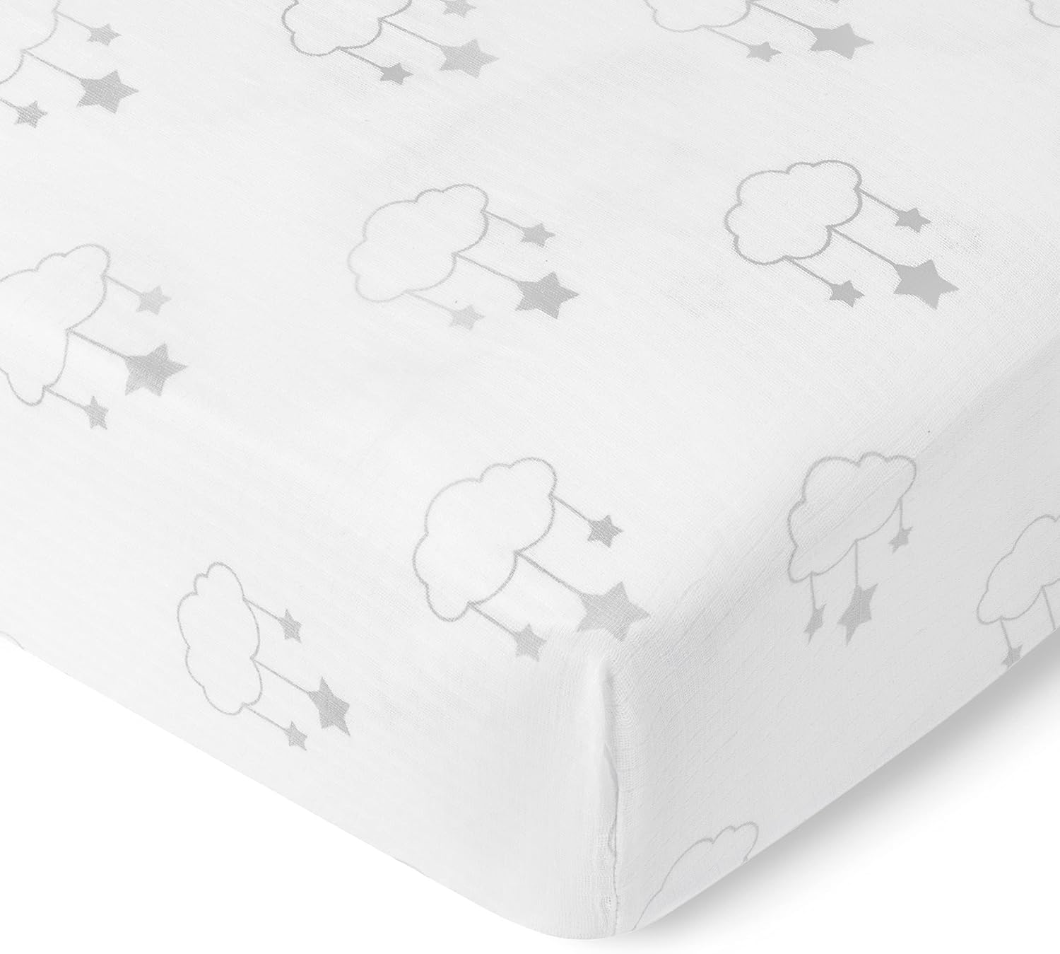 Newton Baby Organic Fitted Crib Sheets 2-Pack - Wishing on a Star Print