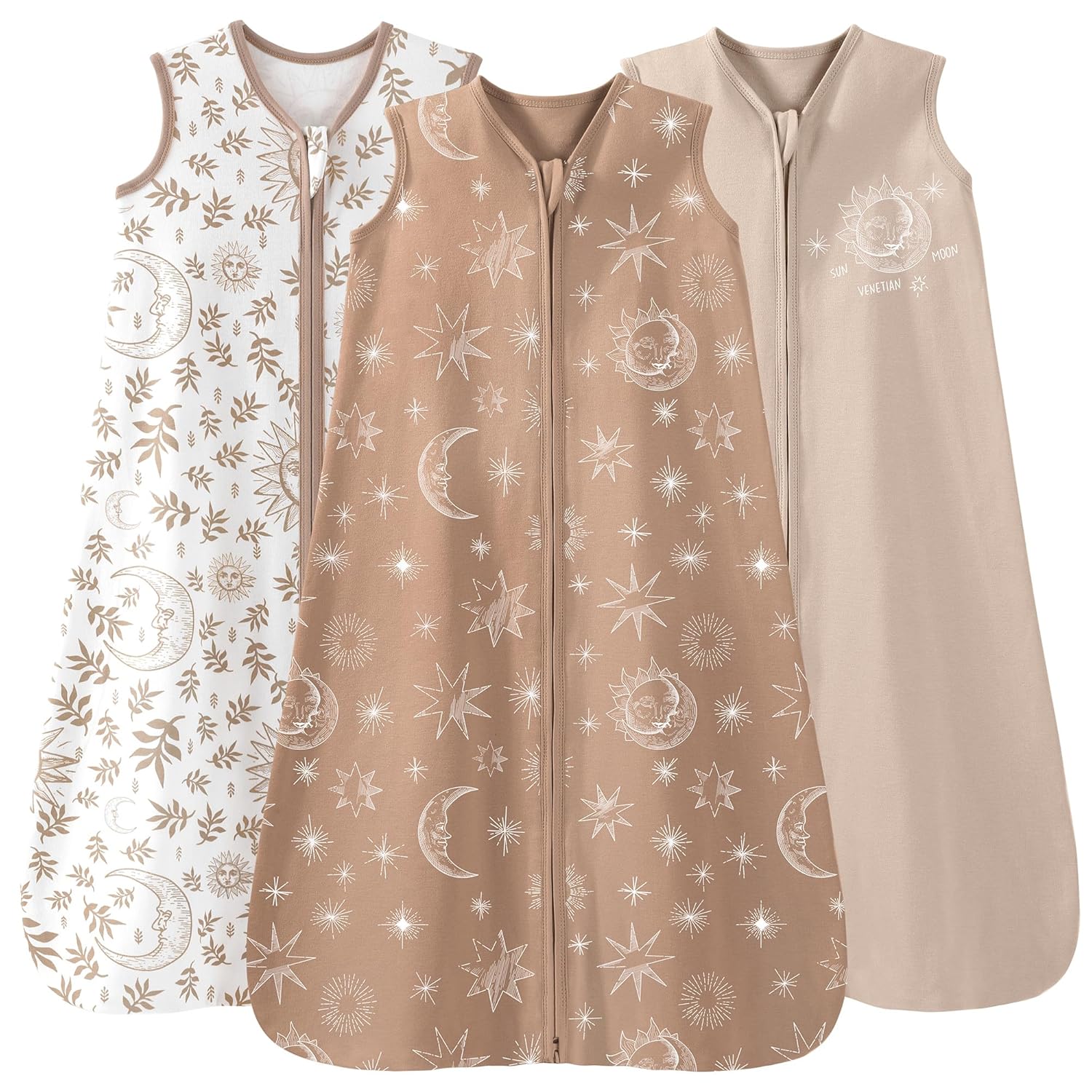 Unnivoll Baby Sleep Sack 0-6 Months 3 Pack Lightweight 05 TOG