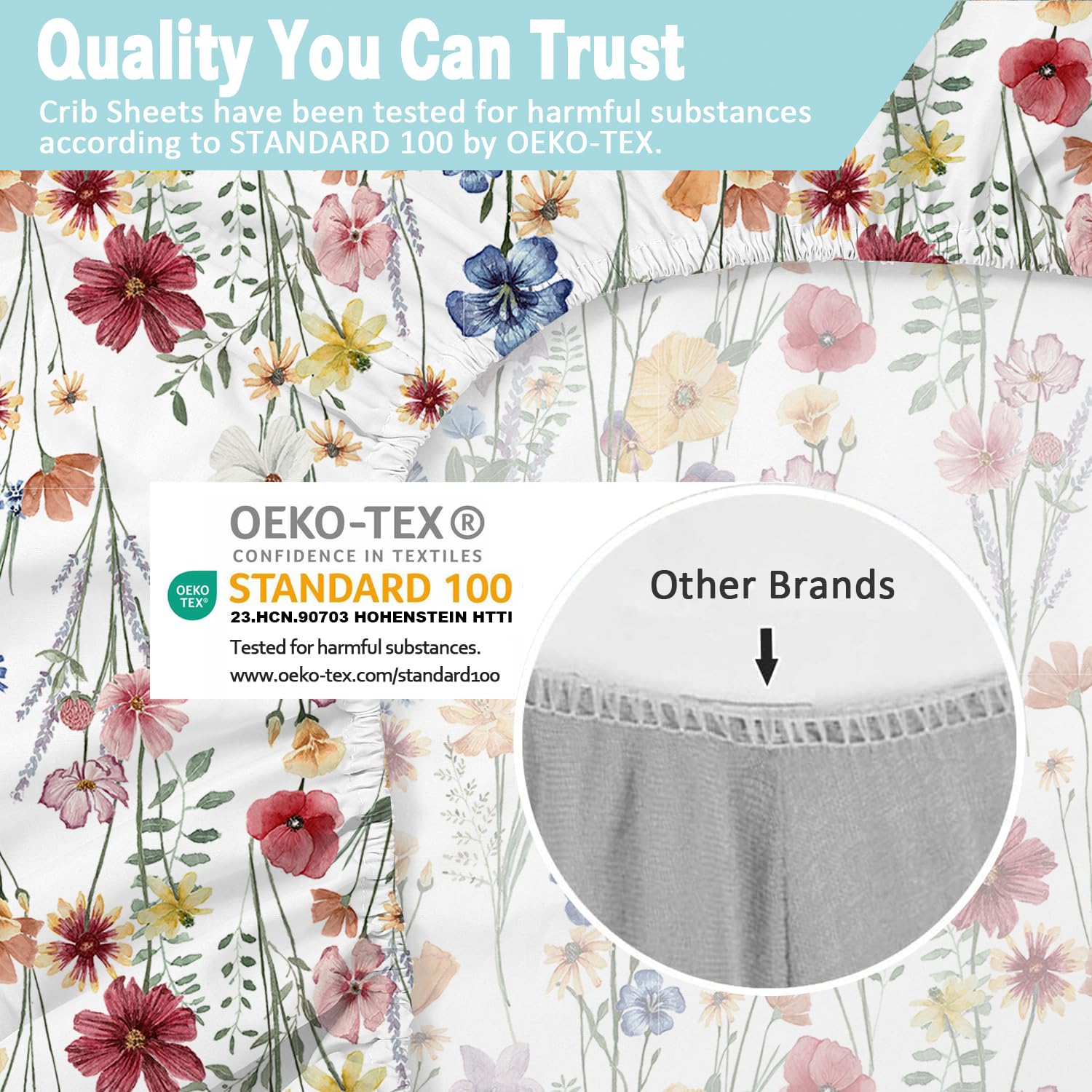 Bimocosy Bassinet Sheets 4 Pack Neutral Butterfly Pattern