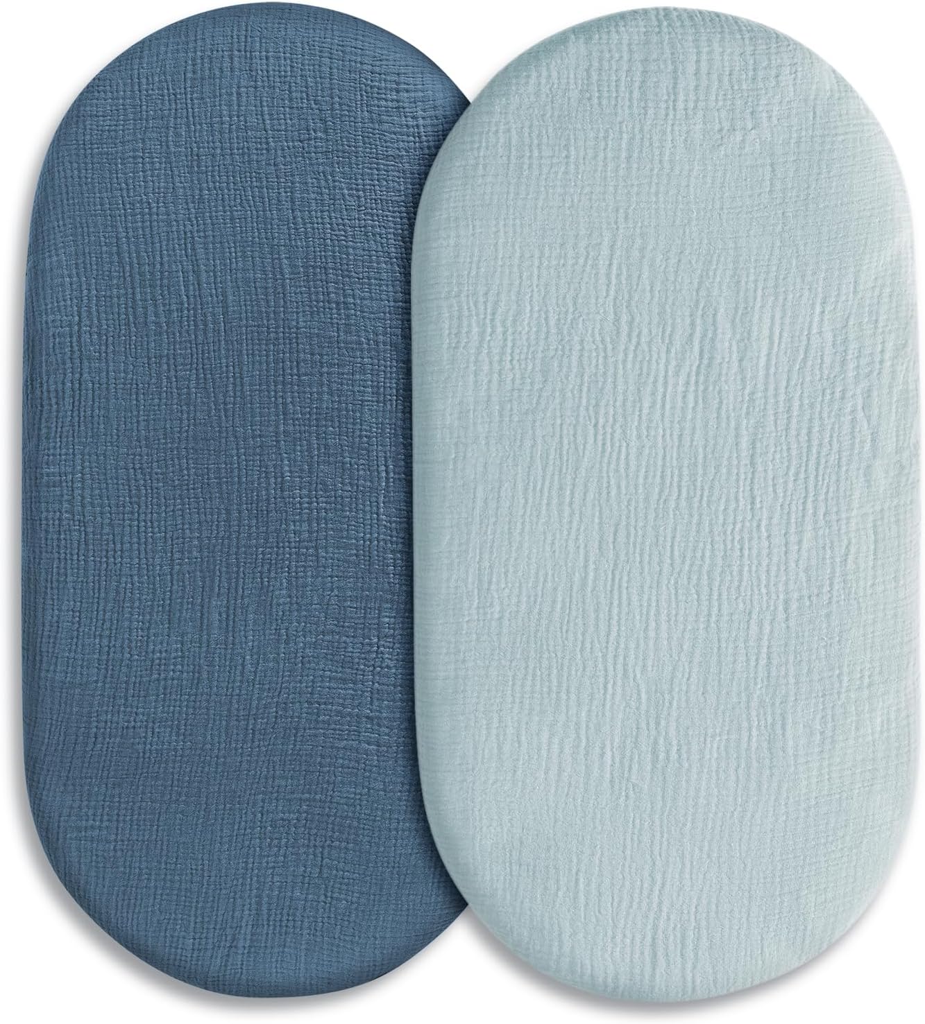 LYRICHOM Muslin Bassinet Sheets 2 Pack Soft Breathable