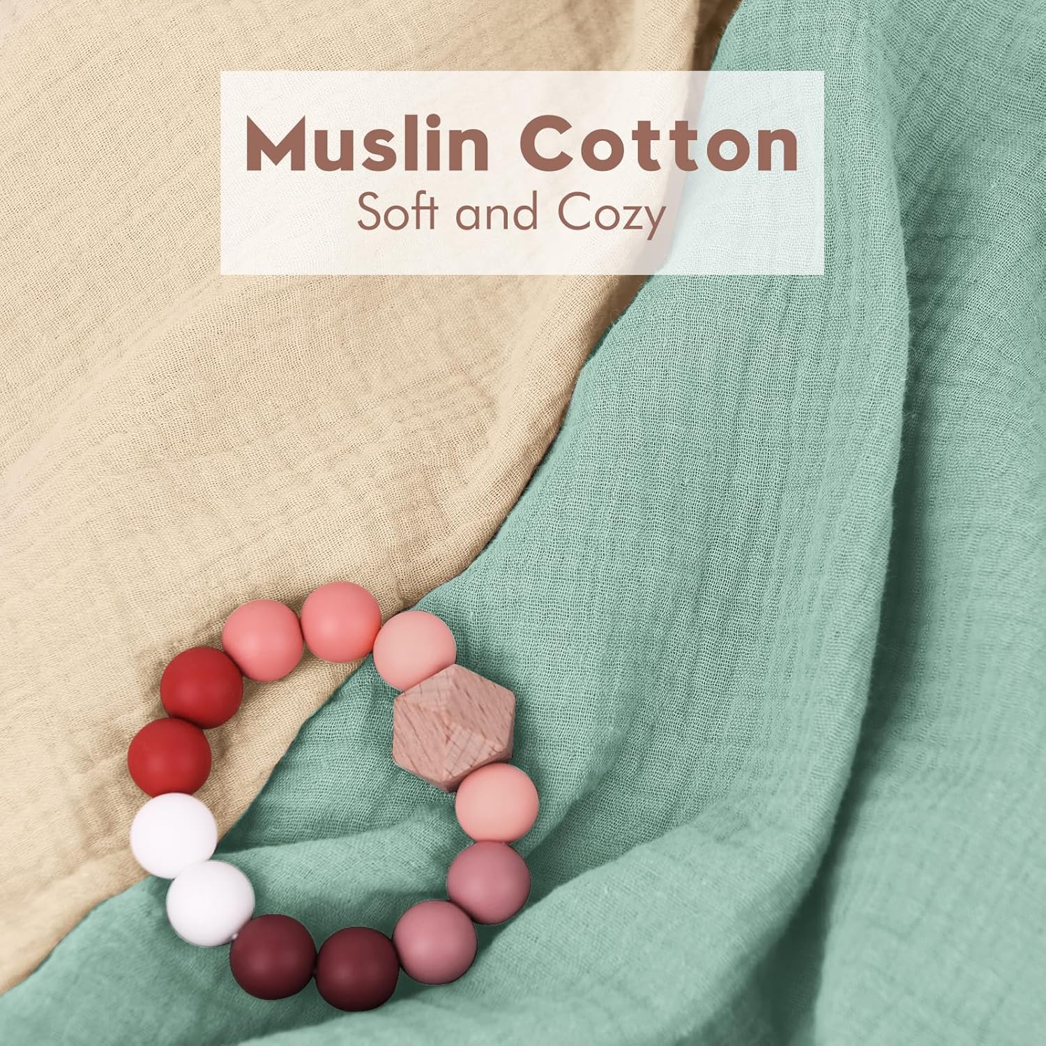 VOMARHUG Muslin Bassinet Sheets 2 Pack Soft Cotton