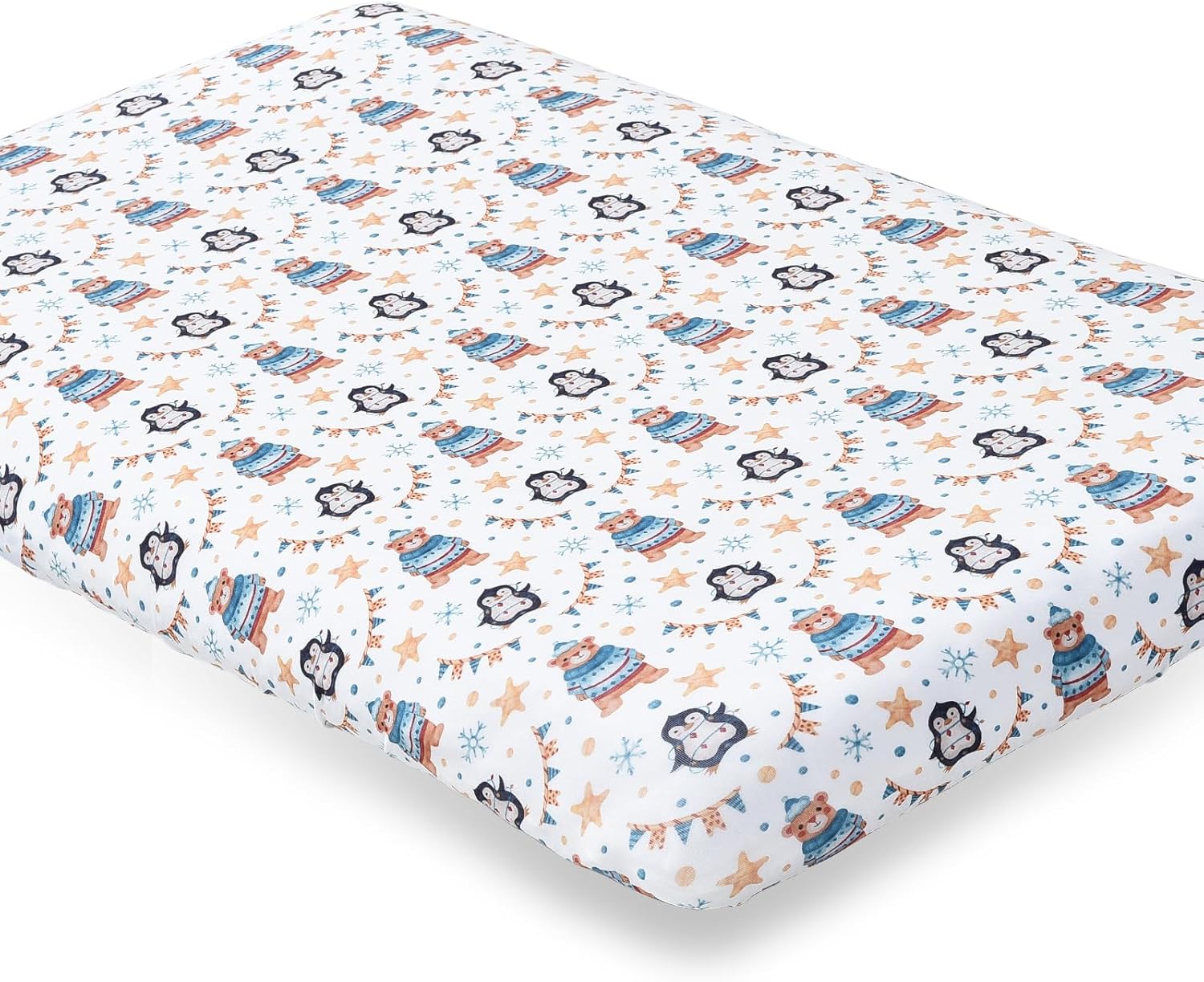 Cozary Baby Bassinet Fitted Sheets Waterproof Breathable Animal Cartoon 1PC