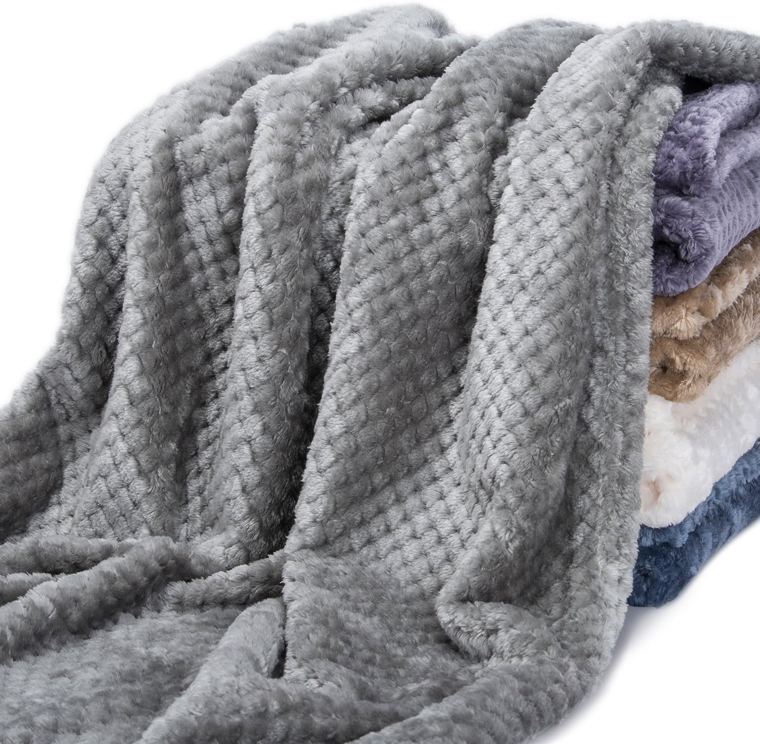 Fluffy Baby Blanket for Newborn Soft Thermal Microfleece Crib Cover