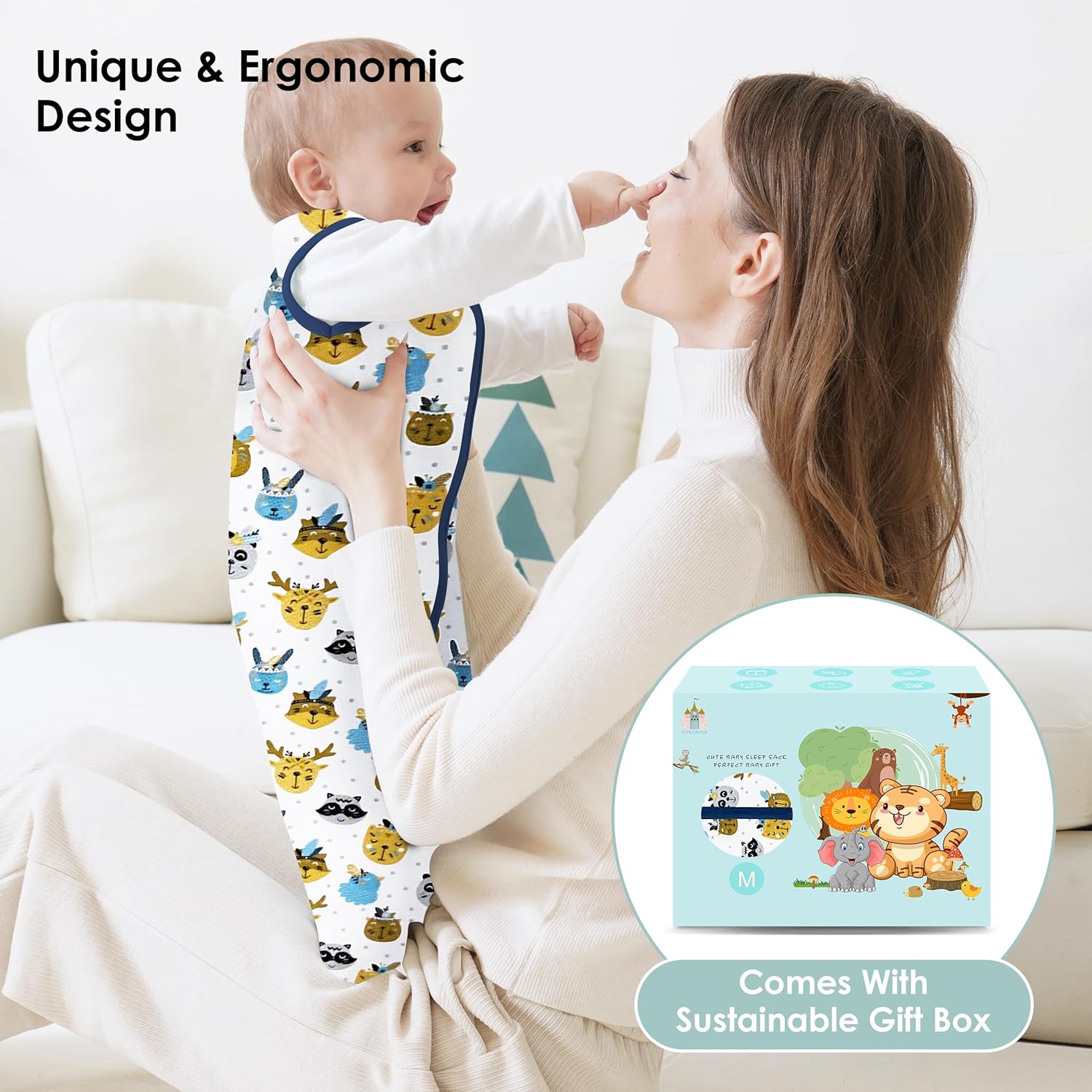 Cute Castle 0-6 Months Sleep Sack 3 Pack 1