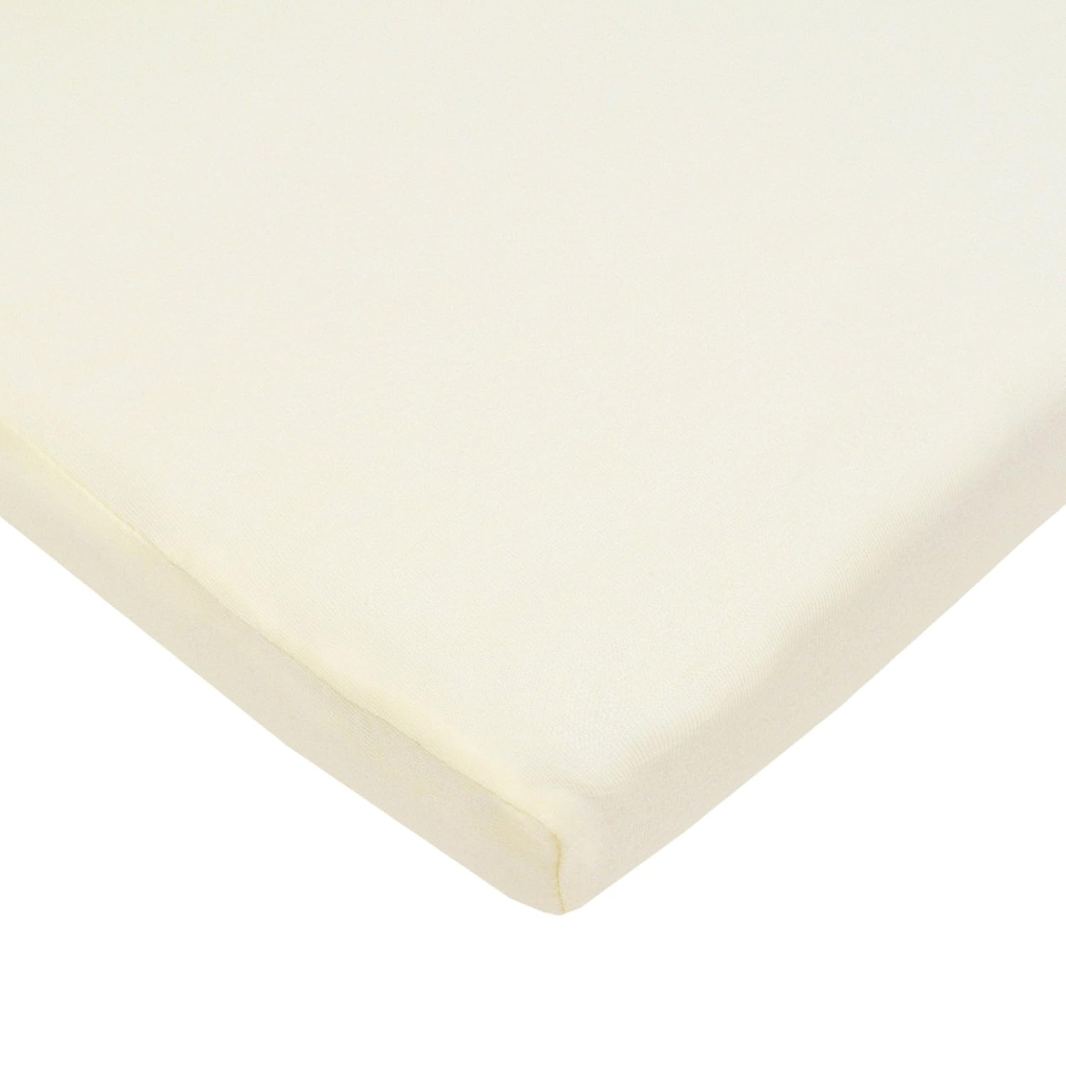 TL Care 15 x 33 Fitted Bassinet Sheet - Natural Cotton Cream Soft Breathable