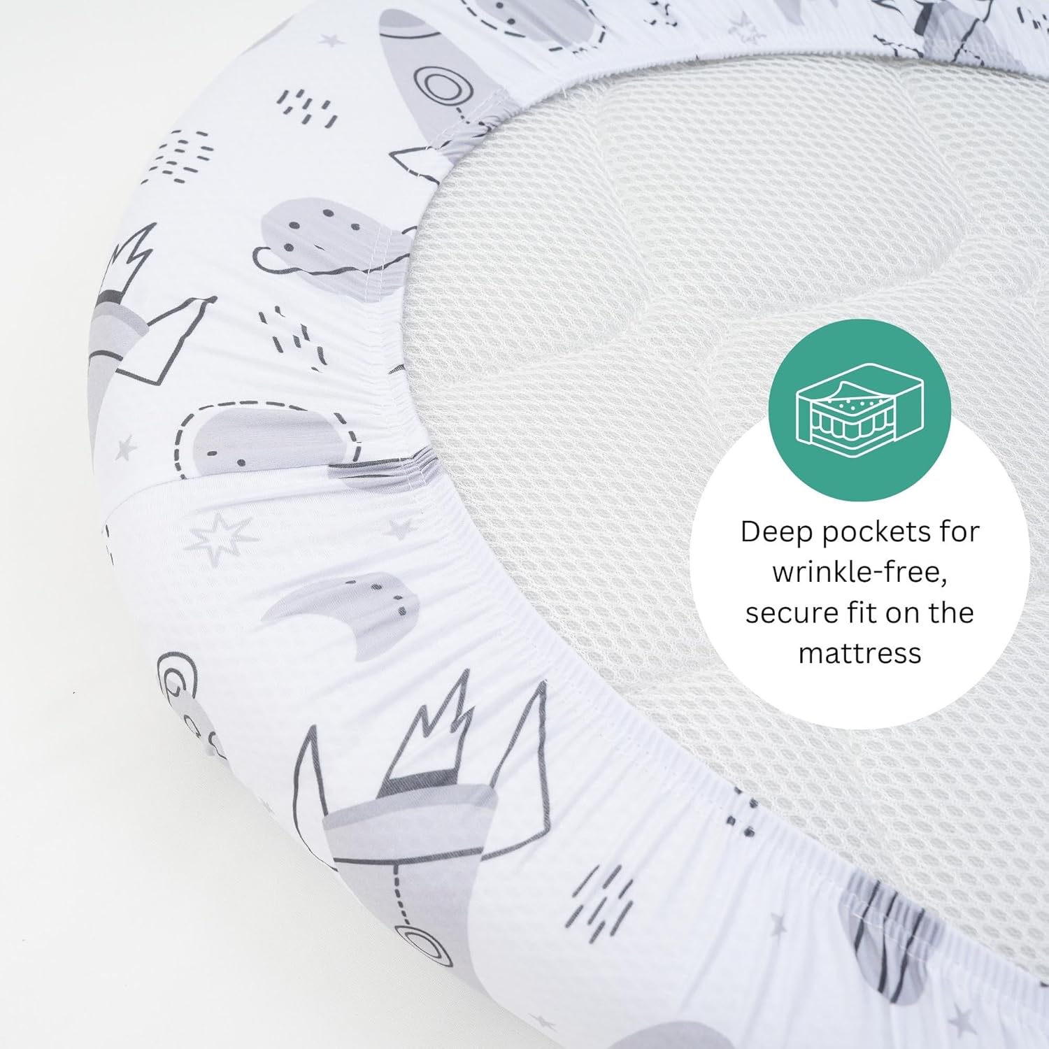 Tansy Panda Bassinet Sheets 3 Pack 33x20 Inch