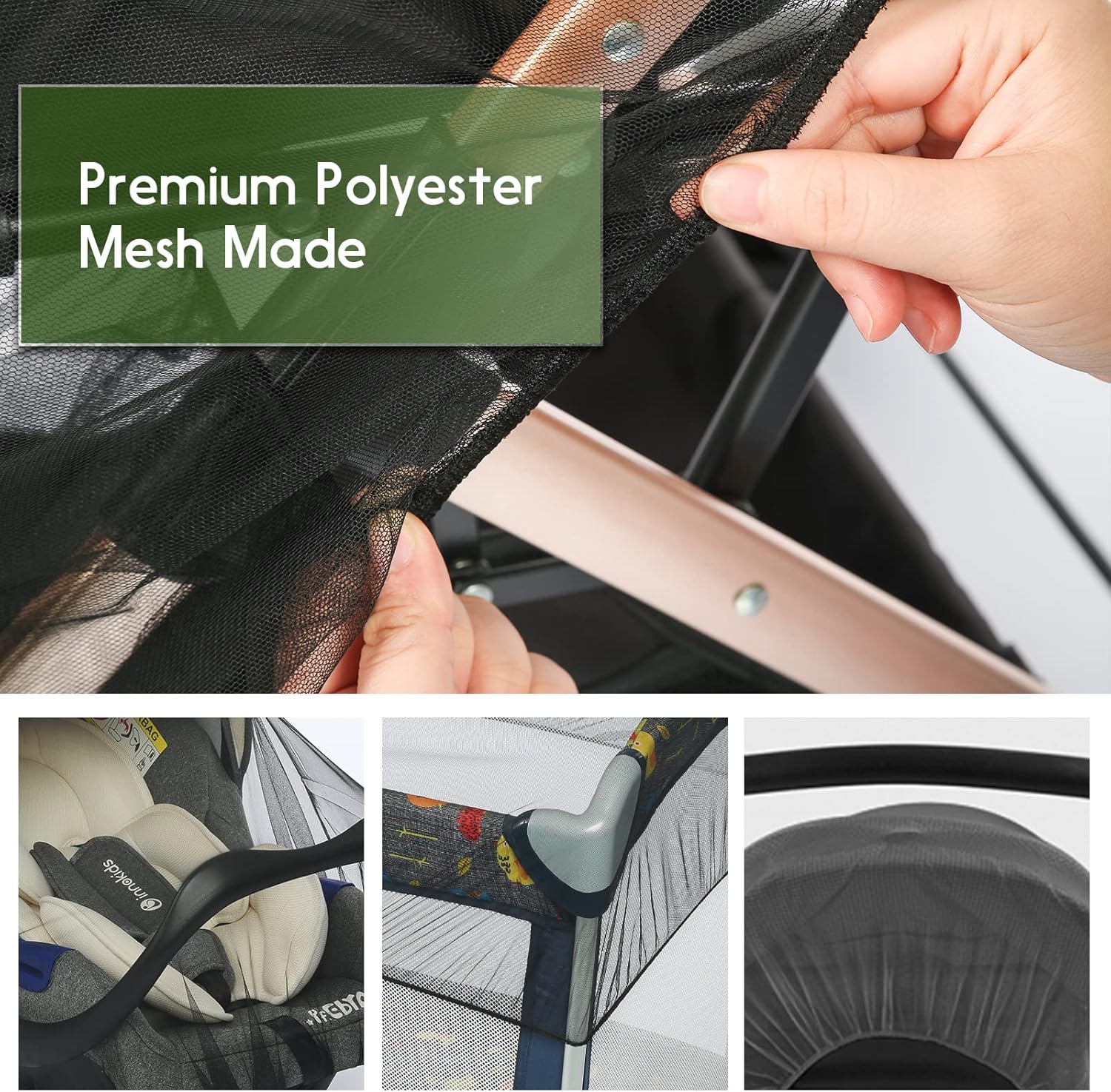 AMORBASE Universal Mosquito Net for Strollers