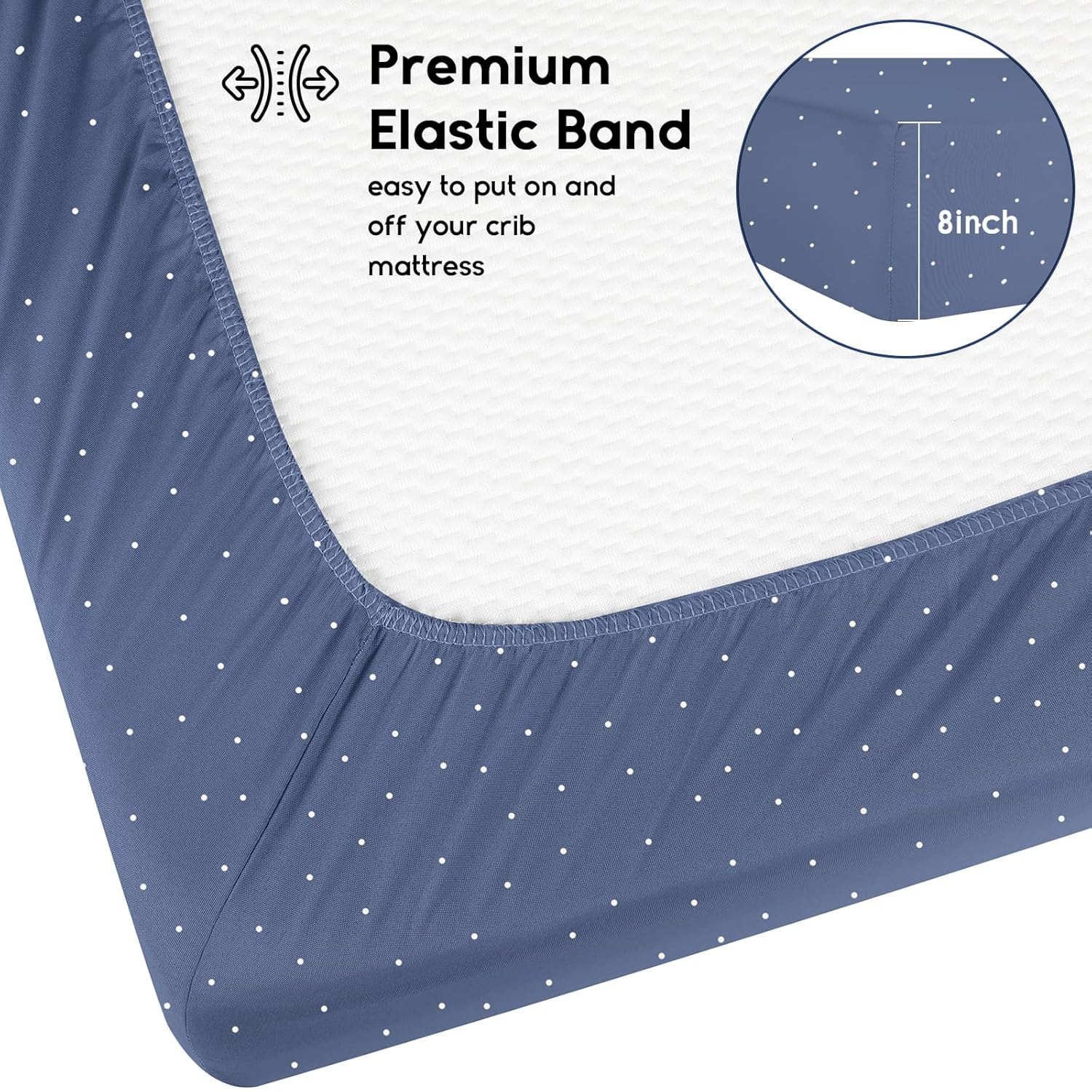 Yoofoss 2 Pack Crib Sheets Panda Design