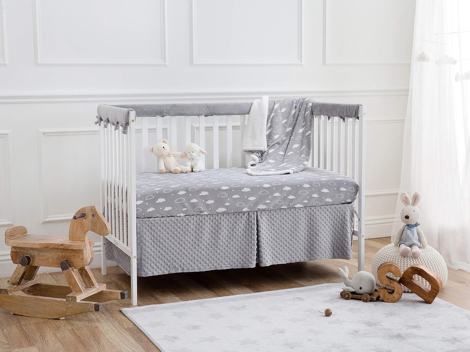 American Baby Company Heavenly 2-Piece Crib Sheet Blanket Set