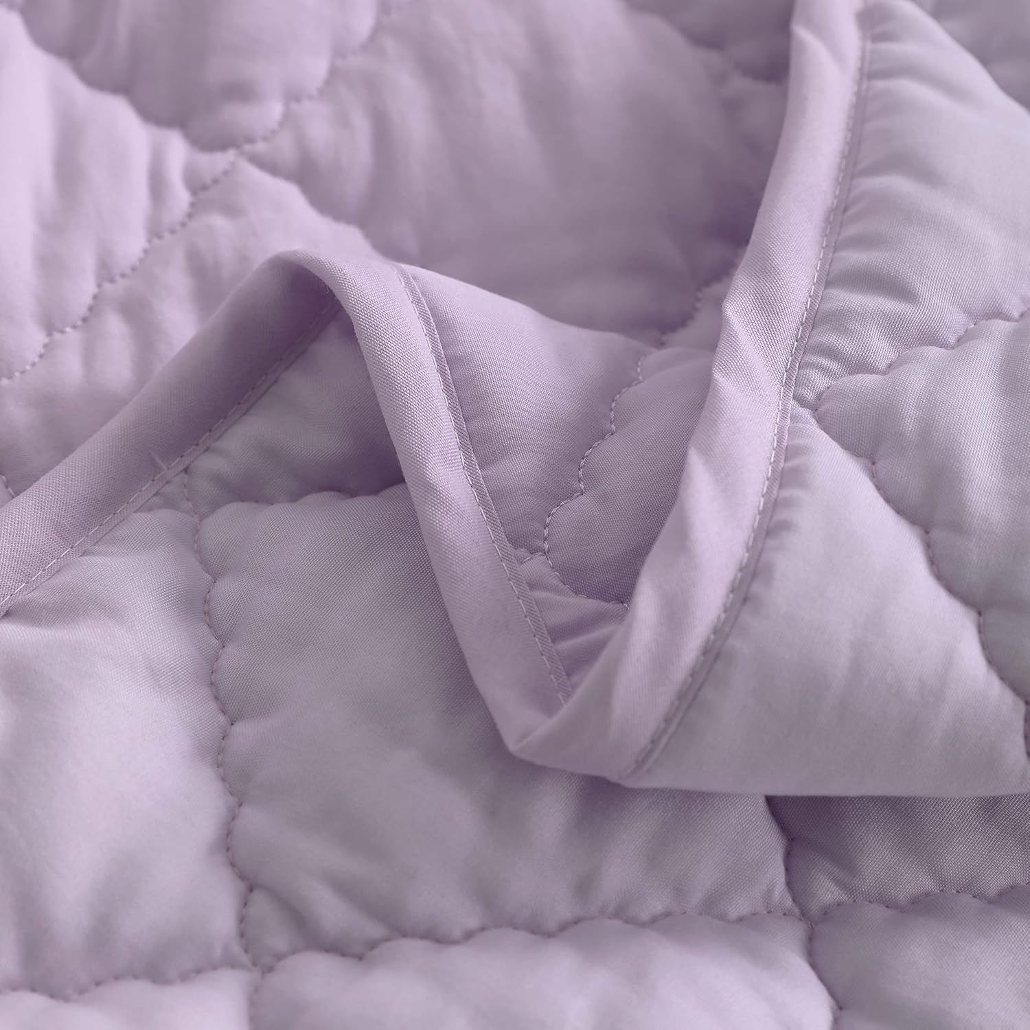 BEDSUM Microfiber Toddler Comforter Light Purple 43x60 Inches