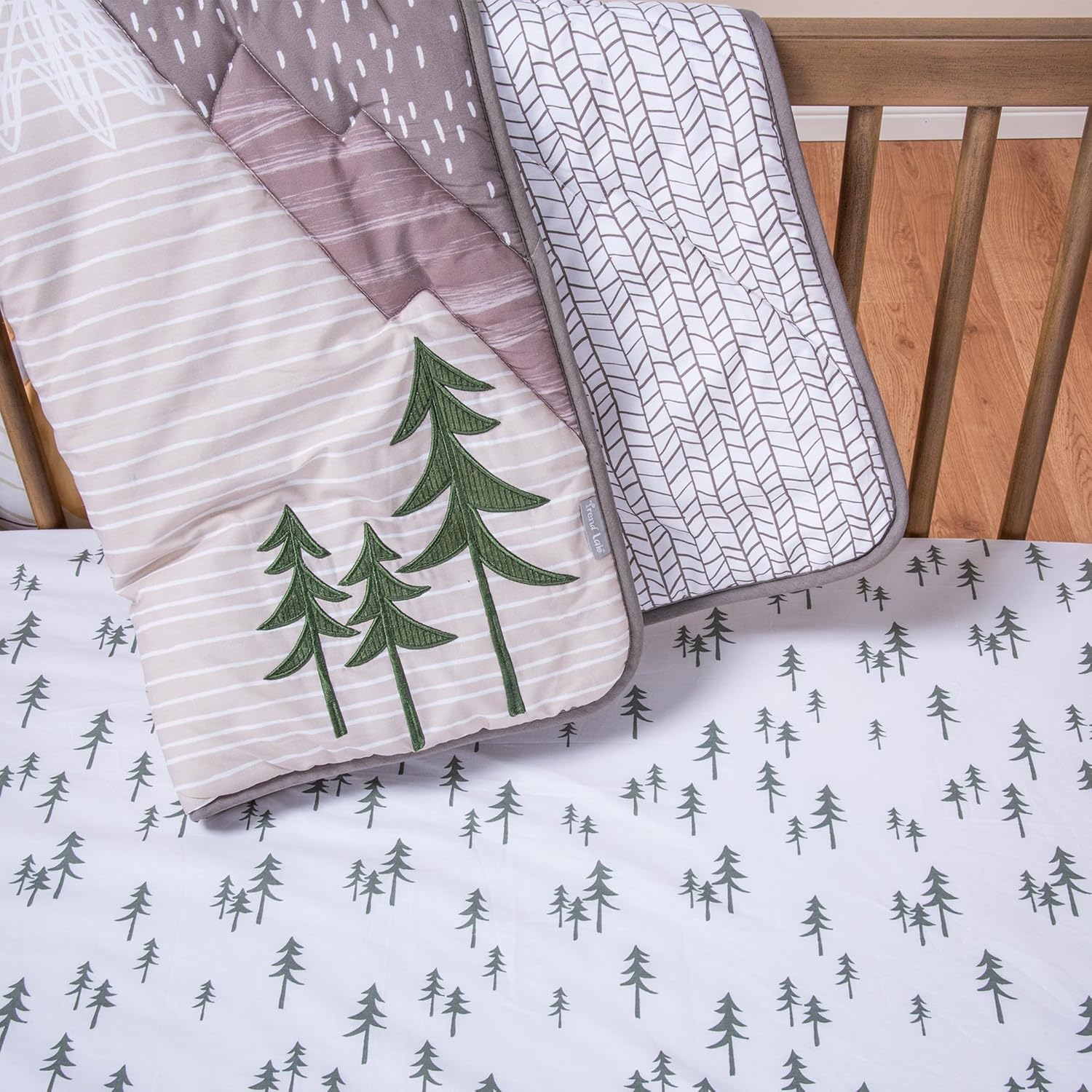 Trend Lab Pine Trees Fitted Crib Sheet 28x52