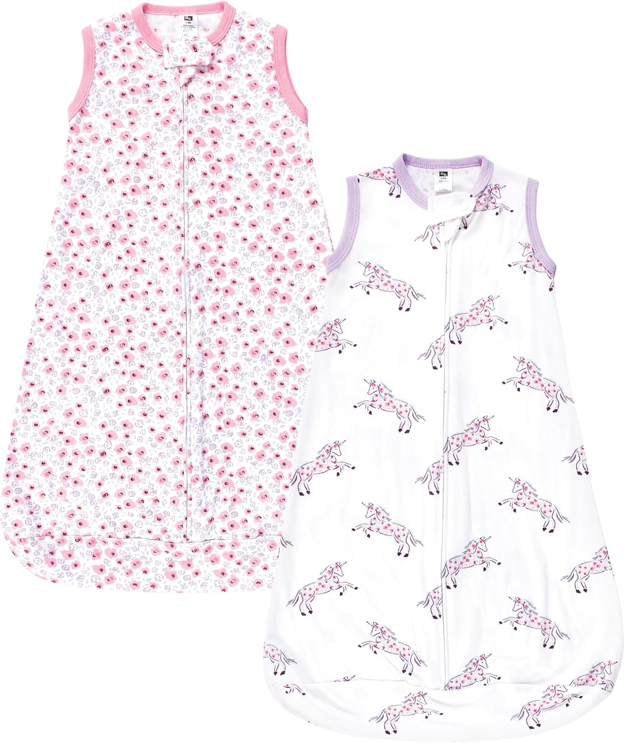 Hudson Baby Unisex Cotton Wearable Sleeping Bag 0-3 Months