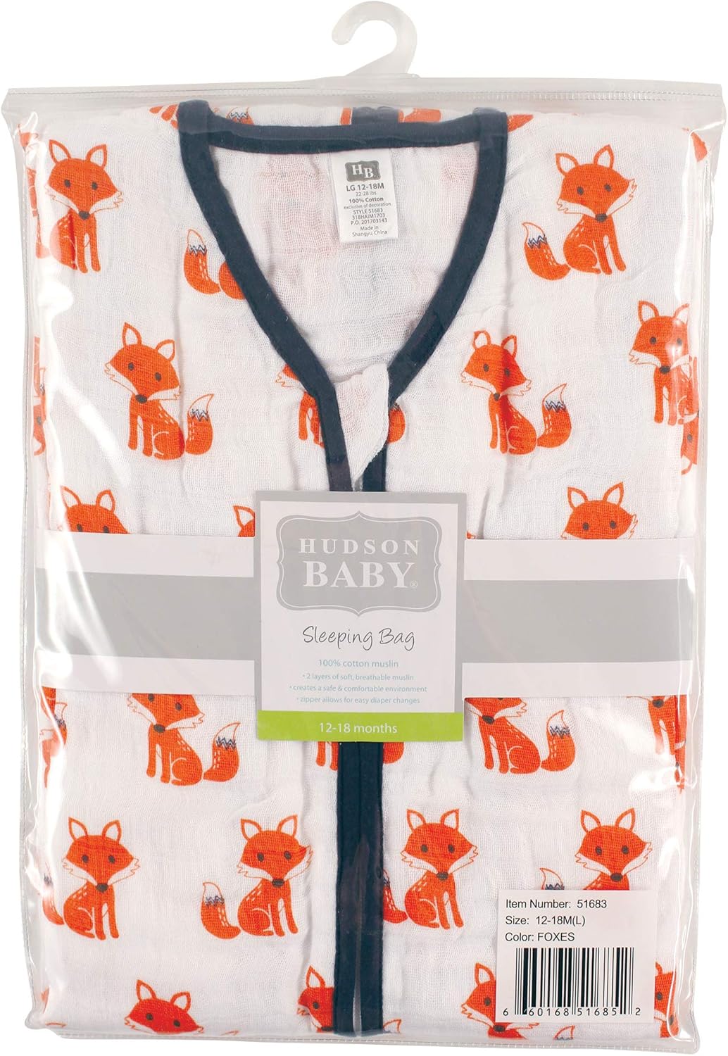 Hudson Baby Unisex Wearable Sleeping Bag 100 Cotton