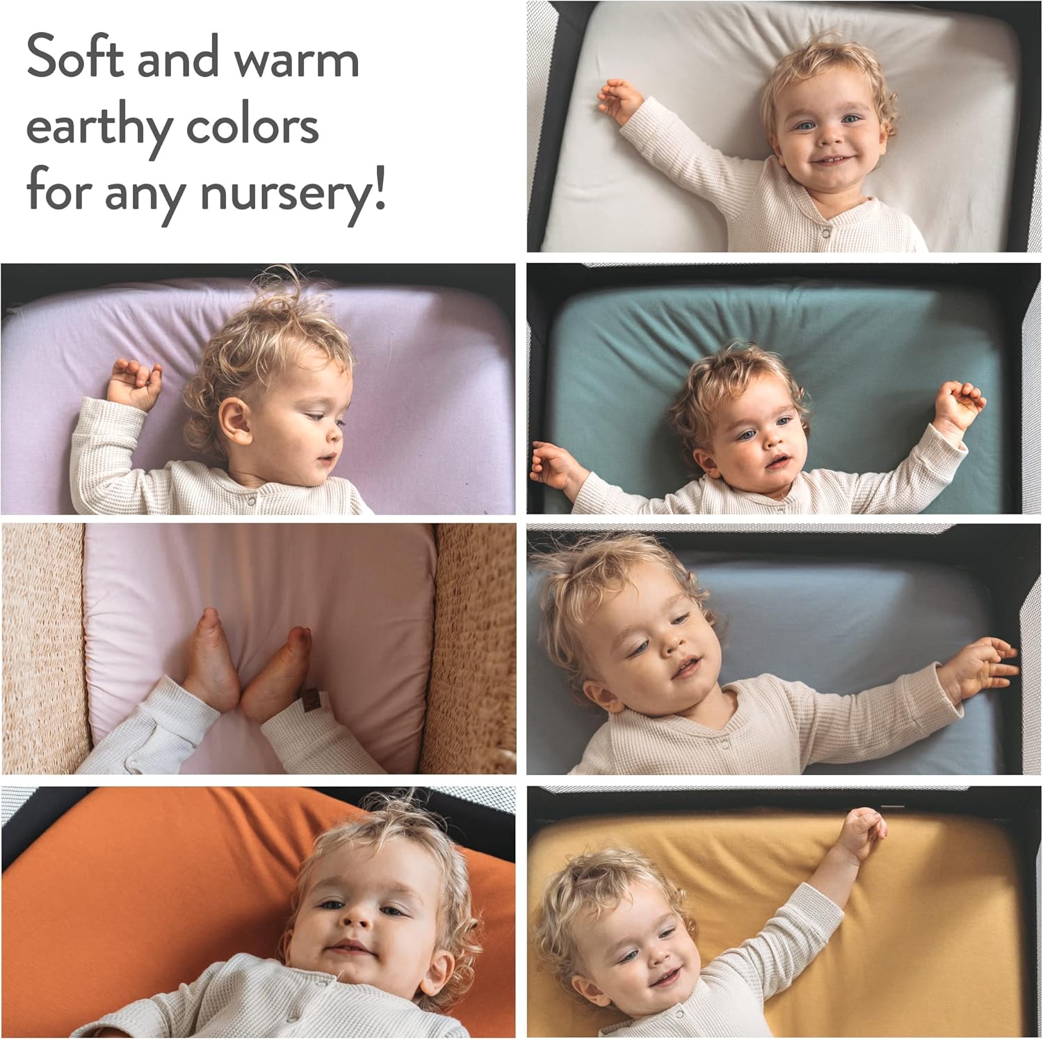 Joey Joan Bassinet Sheets 2 Pack - 14x29 Light Dark Sage Green
