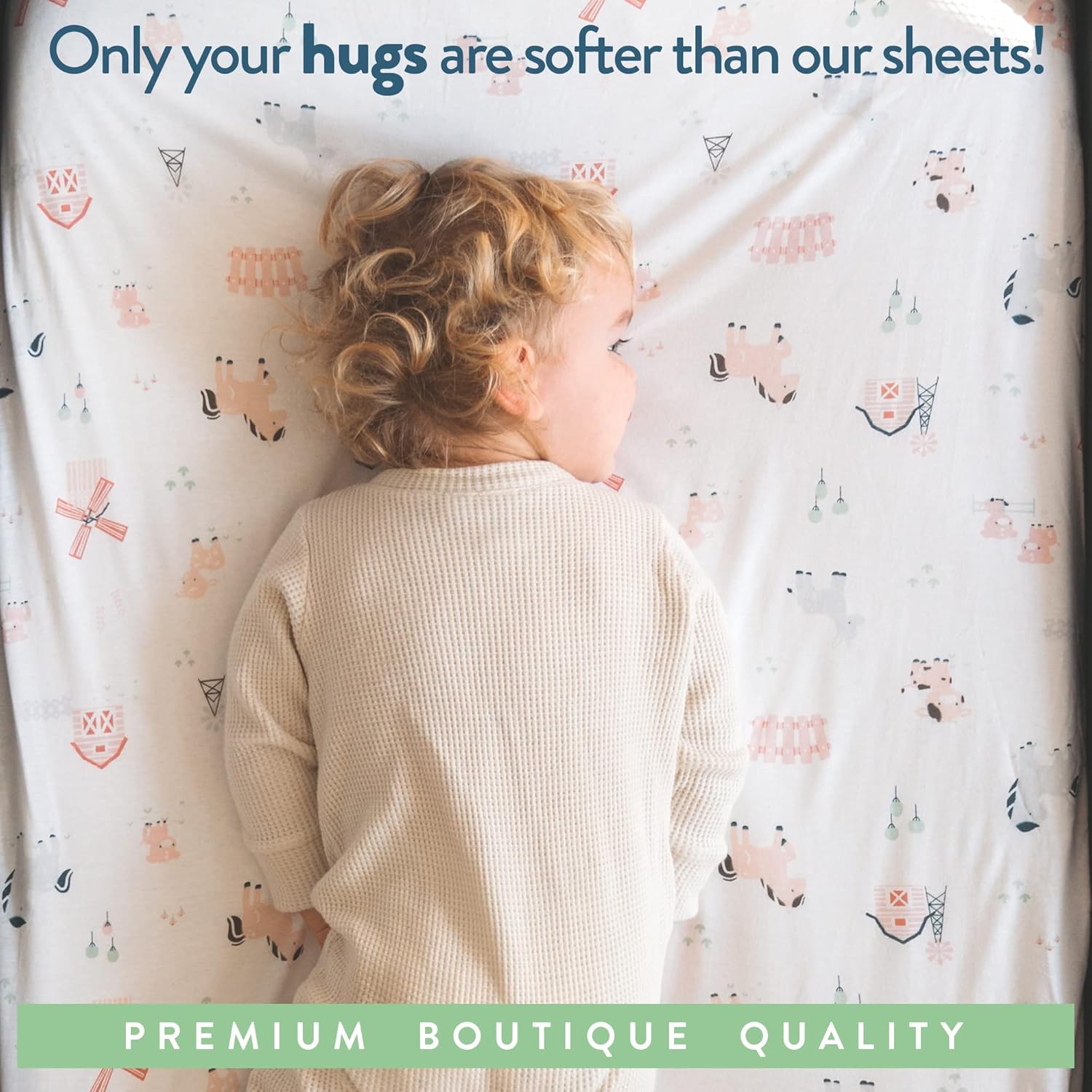 Joey Joan Bassinet Sheets 2 Pack Farm Animals 1