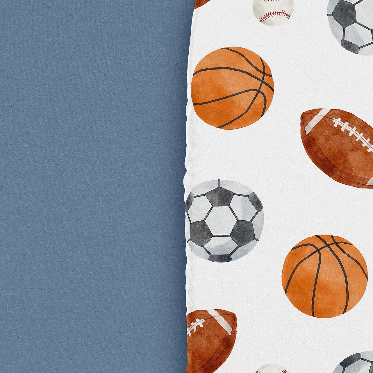Sweet Jojo Designs Sports Themed Bassinet Sheets 2 Pack
