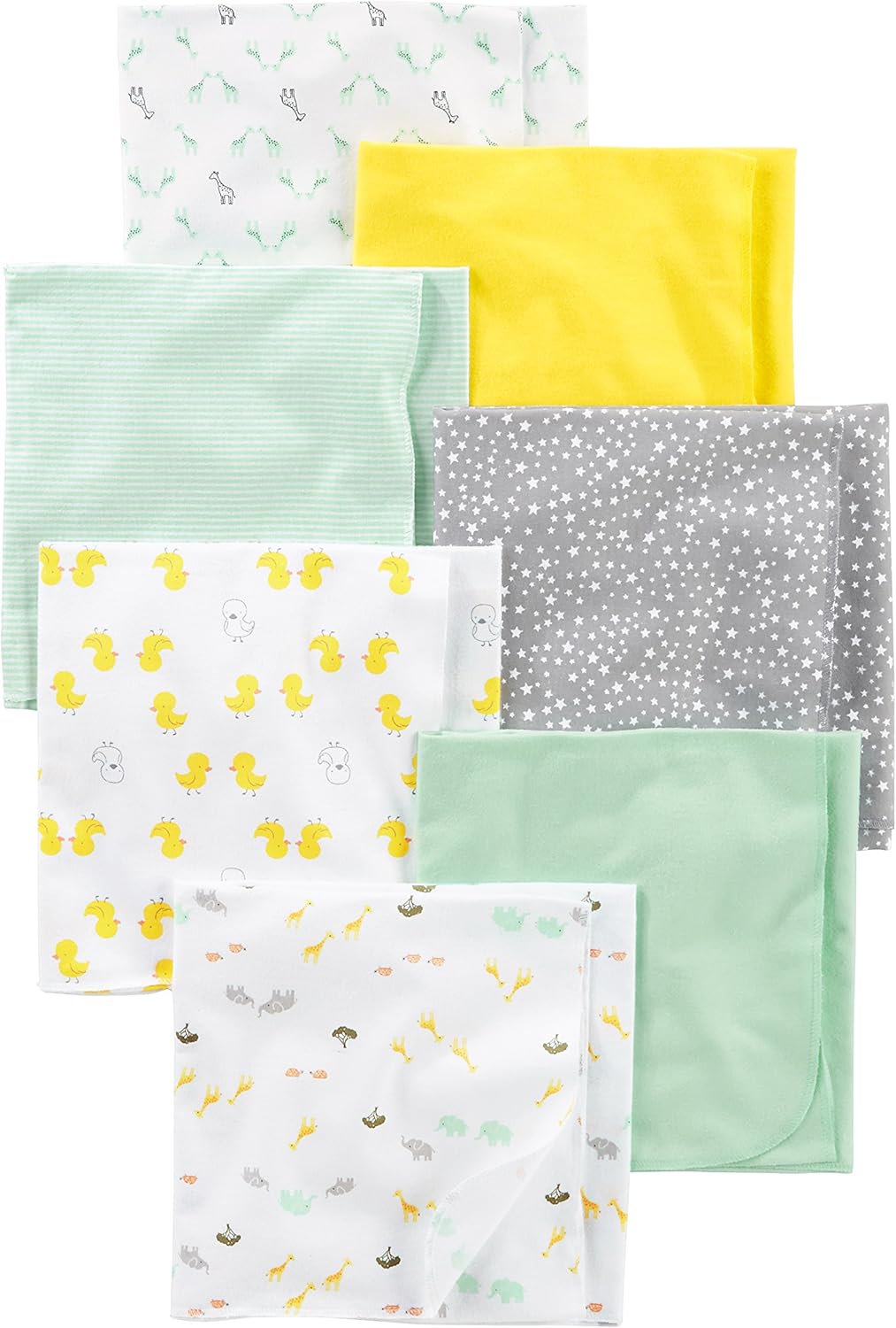 Simple Joys by Carters 7-Pack Flannel Receiving Blankets for Babies