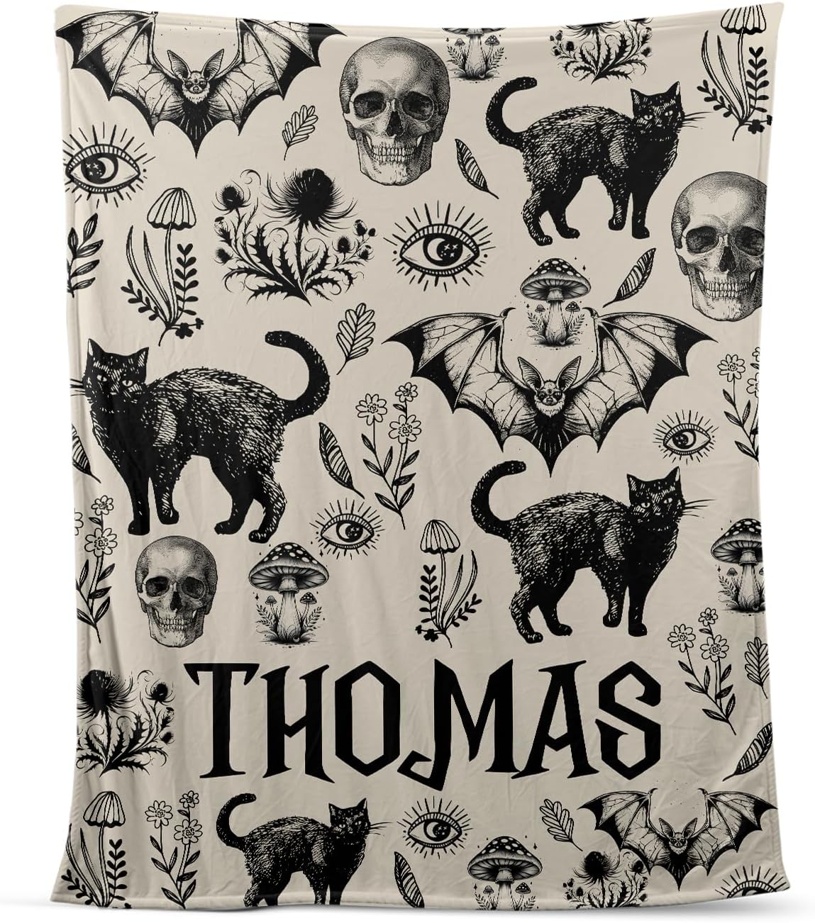 Zocoshi Halloween Baby Blanket with Custom Name