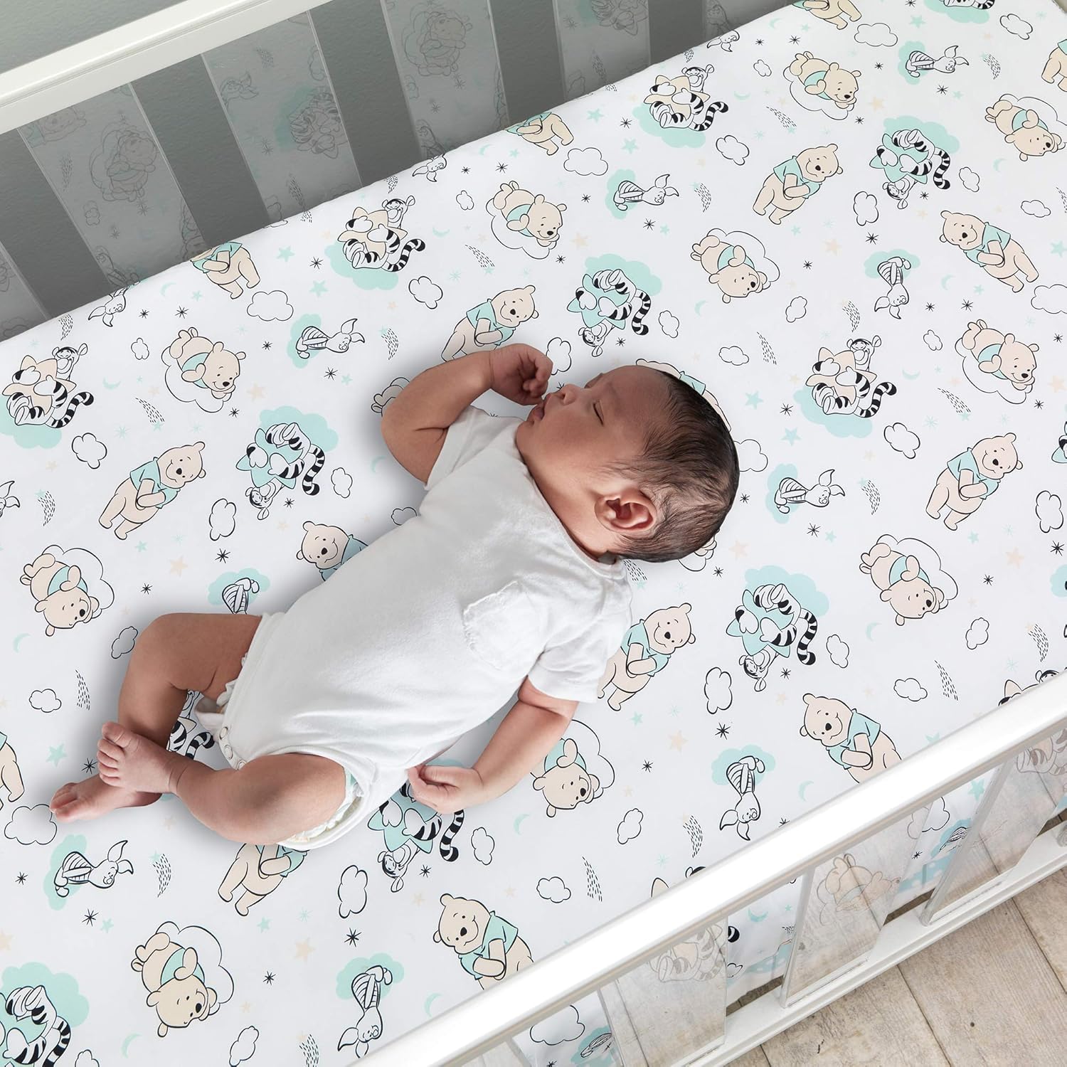 Lambs Ivy Disney Baby Winnie The Pooh Crib Sheet