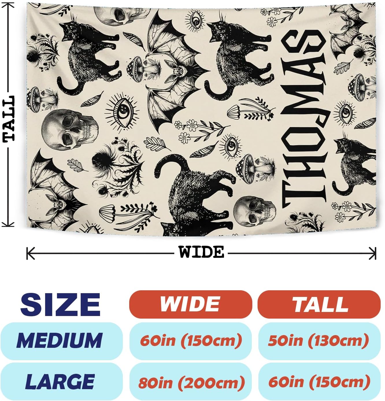 Zocoshi Halloween Baby Blanket with Custom Name