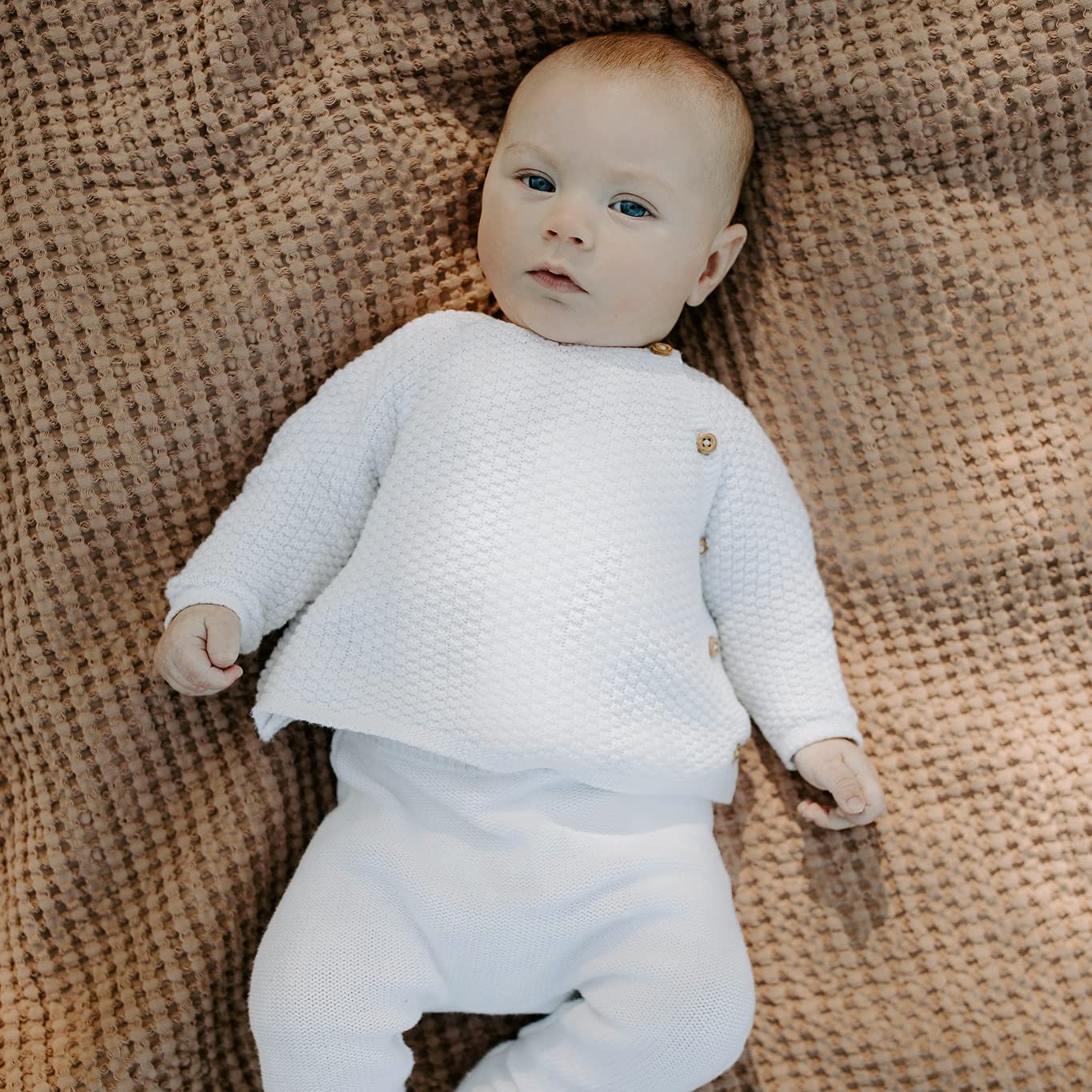 Simka Rose Waffle Baby Blanket Soft Cotton Swaddle