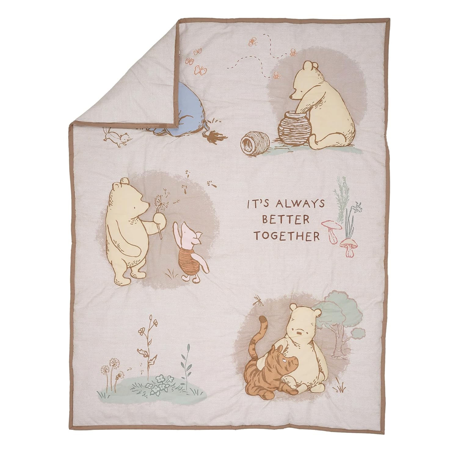 Lambs Ivy Disney Baby Pooh Bear Pals 3Piece Crib Bedding Set