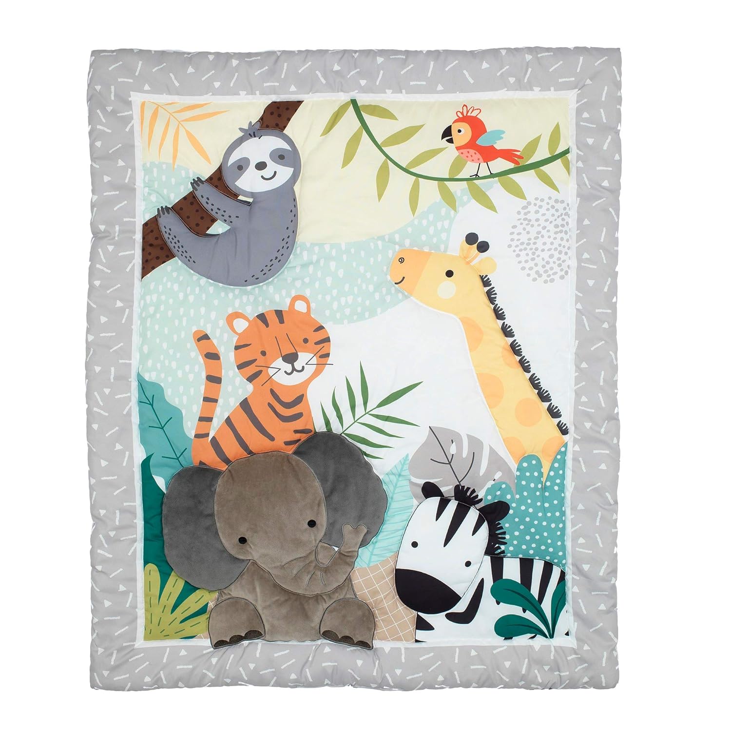 Bedtime Originals Mighty Jungle 3-Piece Crib Bedding Set 1