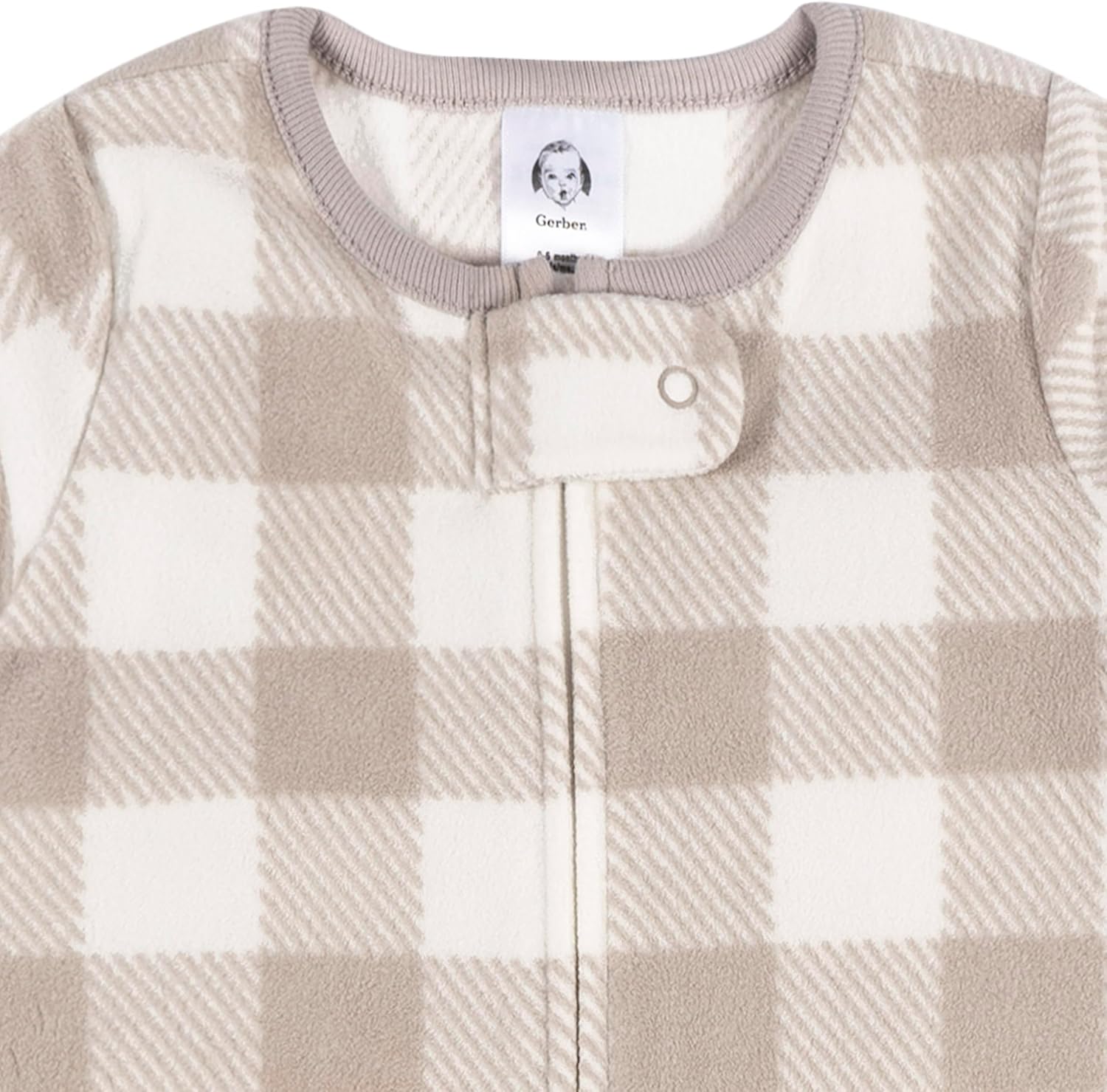 Gerber Unisex Fleece Wearable Blanket with Plaid Design
