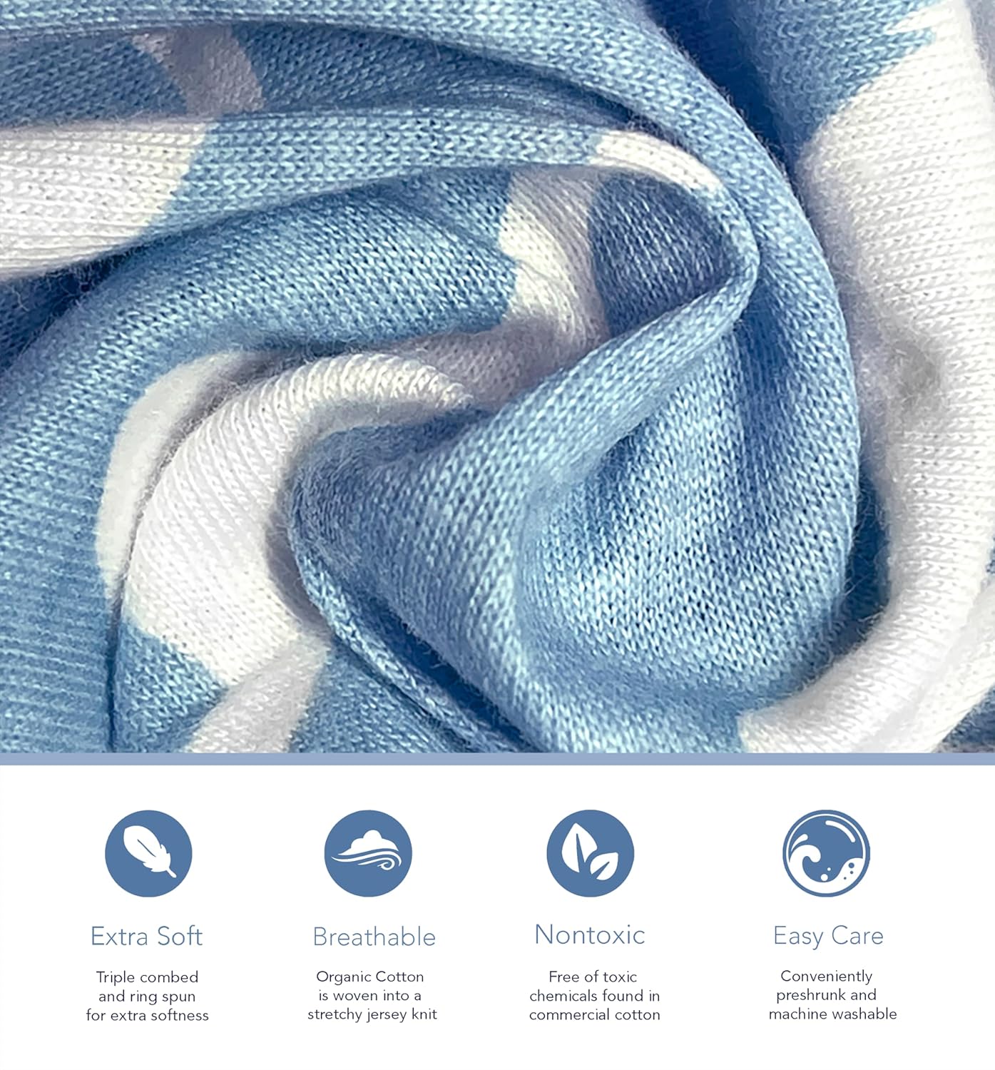 Cambria Baby Organic Cotton Bassinet Sheets 3-Pack 1