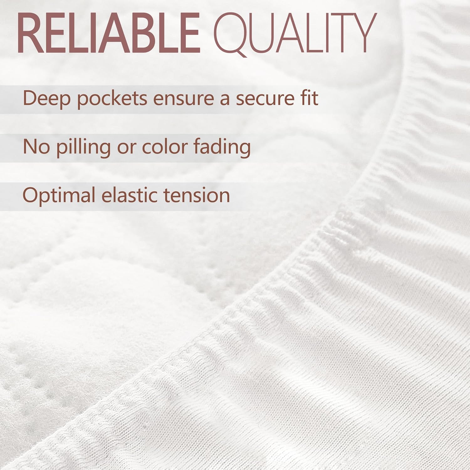VOLHACO Bassinet Sheets 3-Pack White