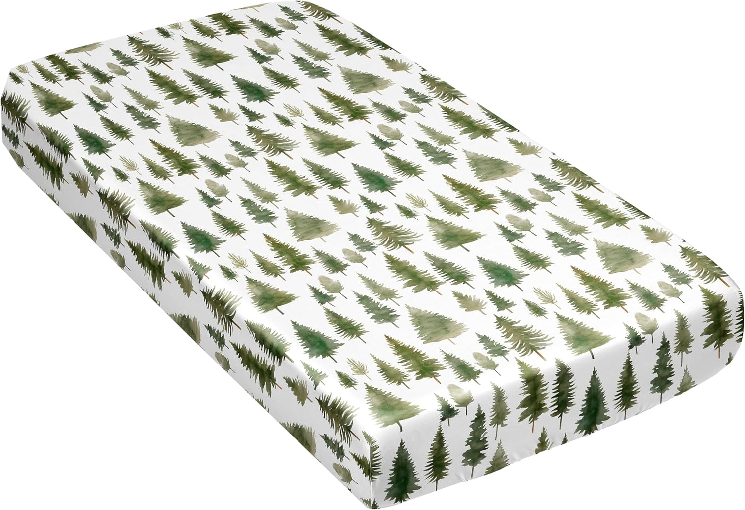 Sweet Jojo Designs Sage Green Woodland Crib Sheet 1
