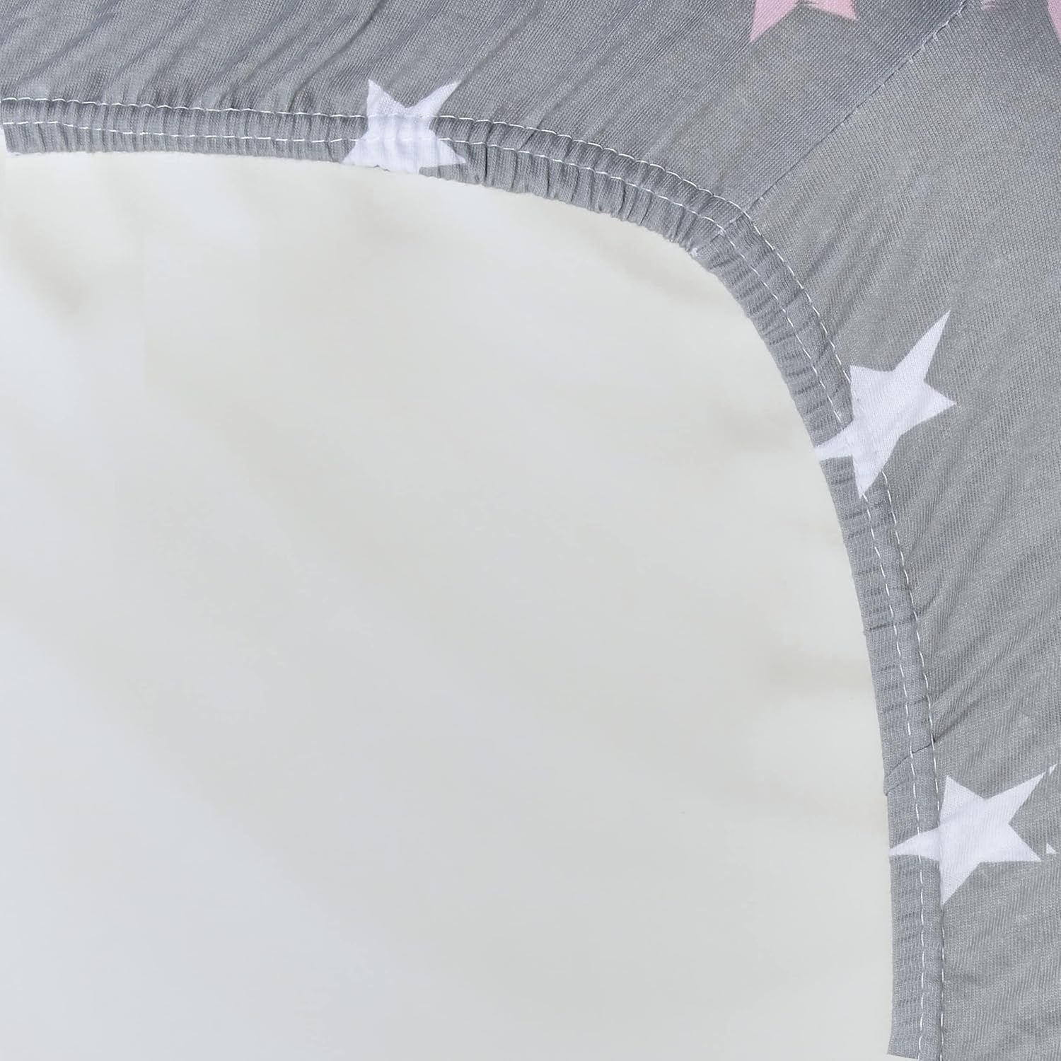 EVERYDAY KIDS 2 Pack Cradle Sheets - Pink Purple Owl Heart Star 100 Cotton
