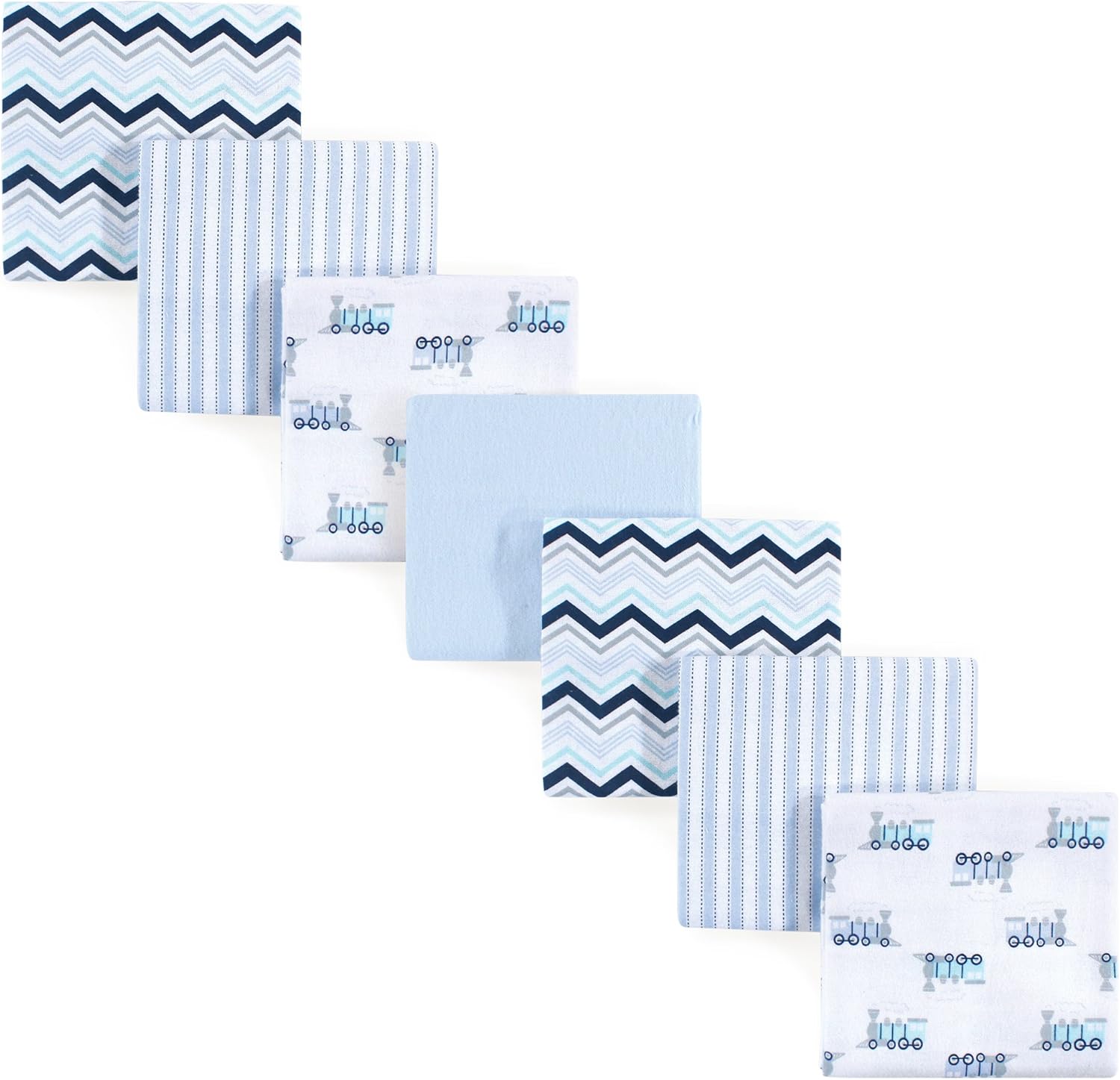 Luvable Friends Unisex Baby Flannel Blankets 7-Pack