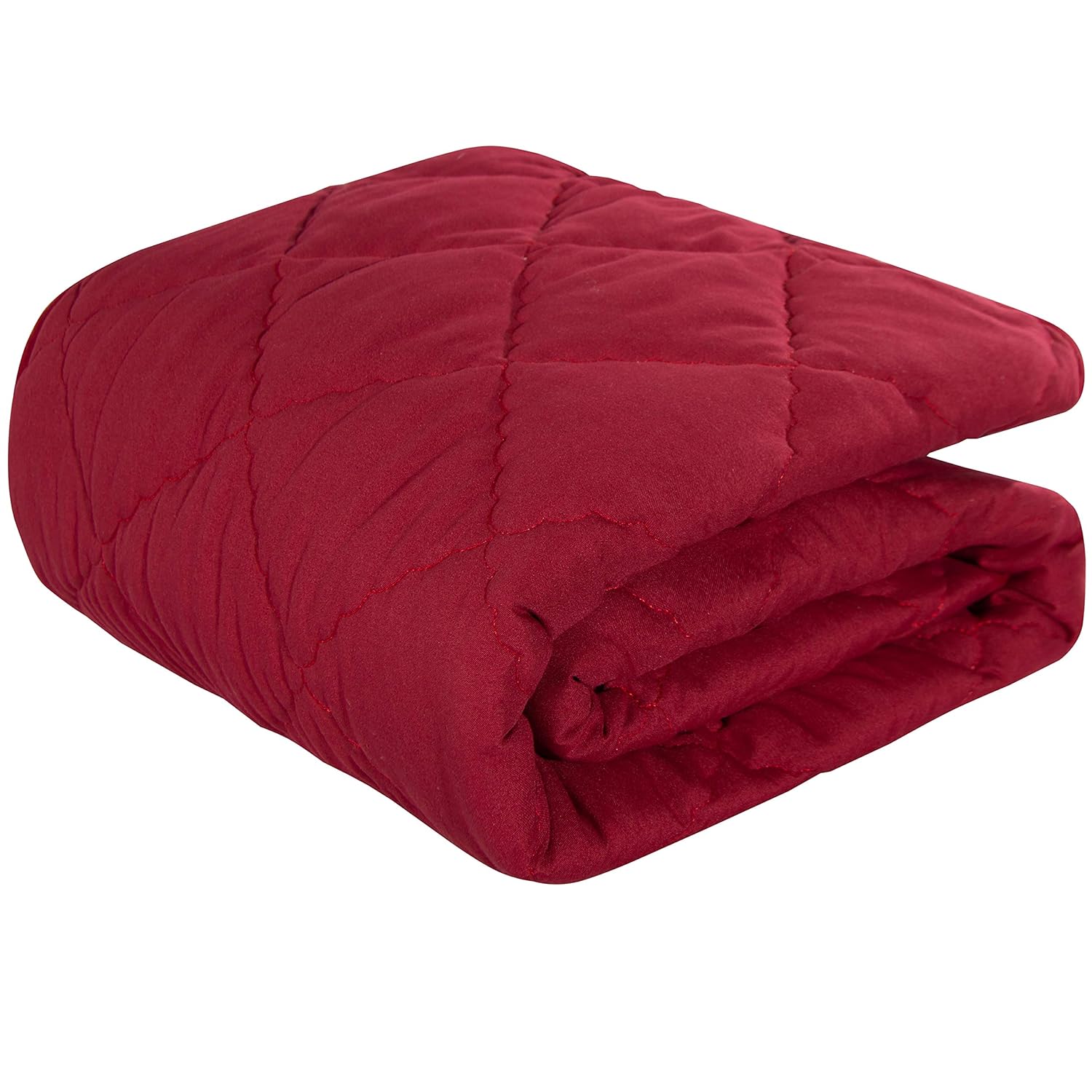 NTBAY Down Alternative Toddler Comforter Lightweight and Warm Red Crib Quilted Blanket