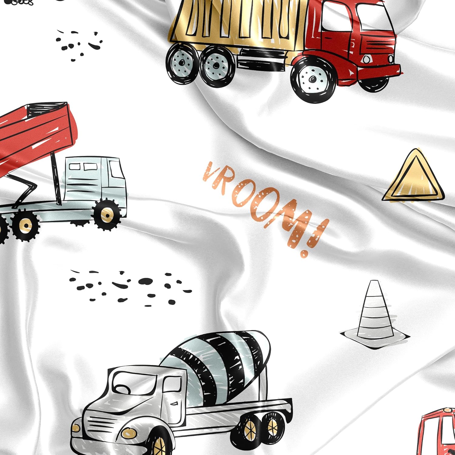 Sweet Jojo Designs Construction Truck Crib Sheet 1