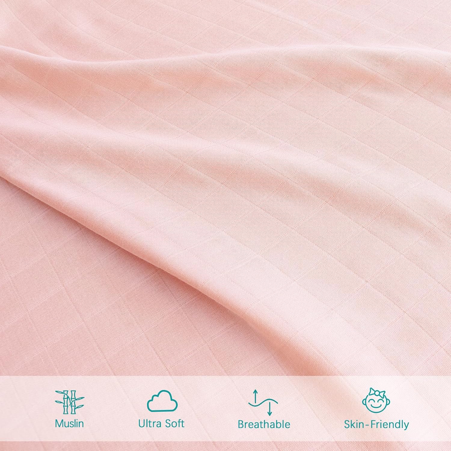 Biloban Muslin Bassinet Sheets 2 Pack Grey Pink 1