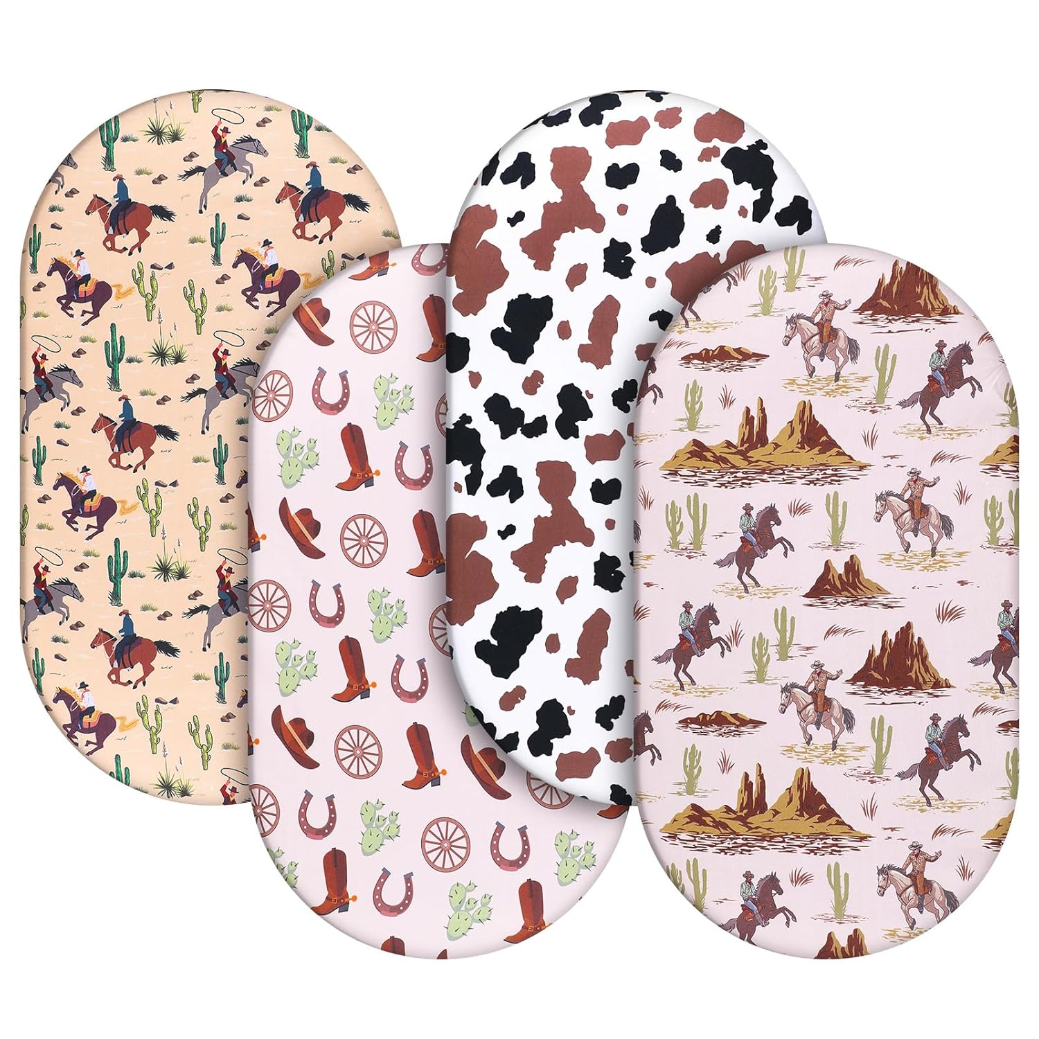4 Pcs Western Bassinet Sheets for Boys and Girls 1