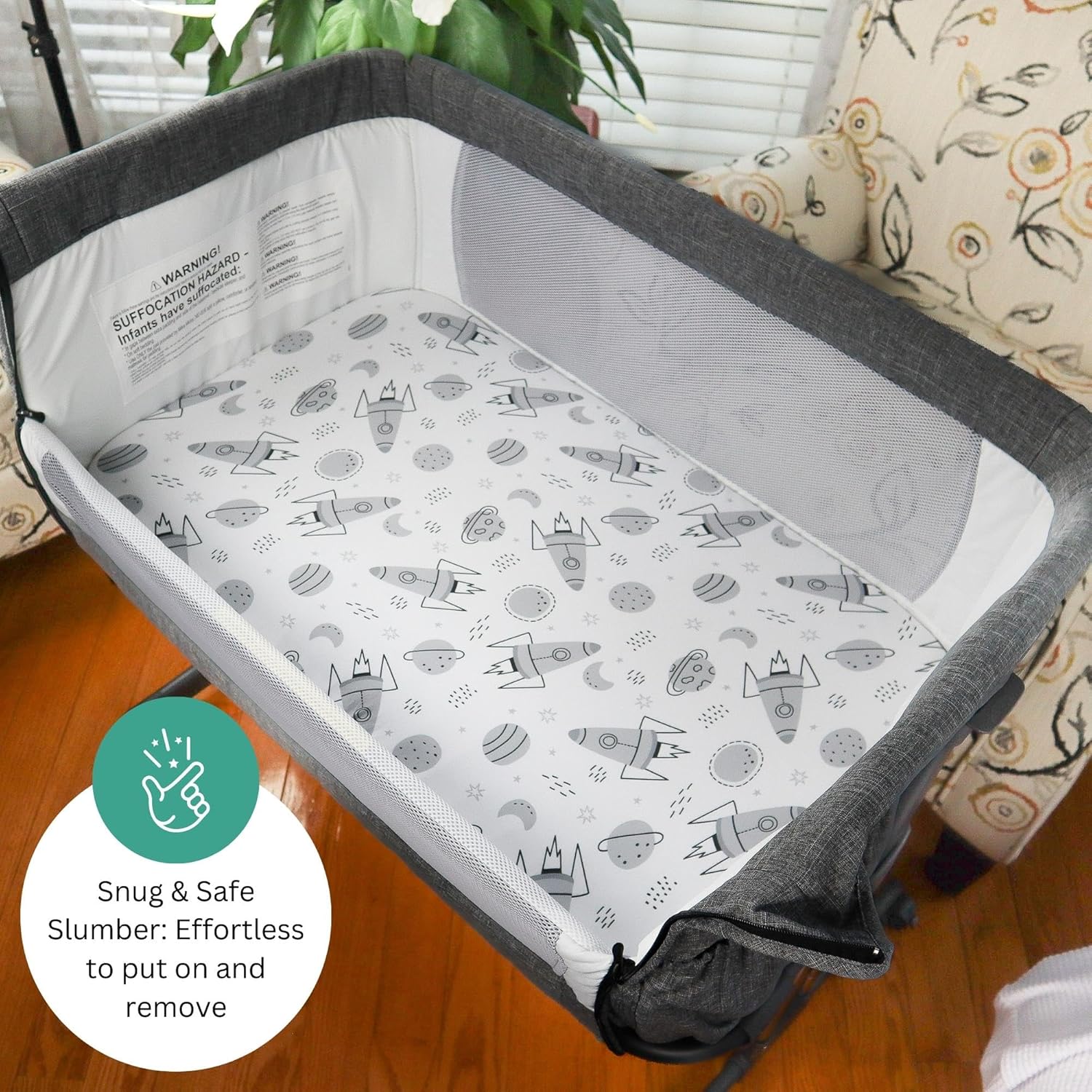 Tansy Panda Bassinet Sheets 3 Pack 33x20 Inch