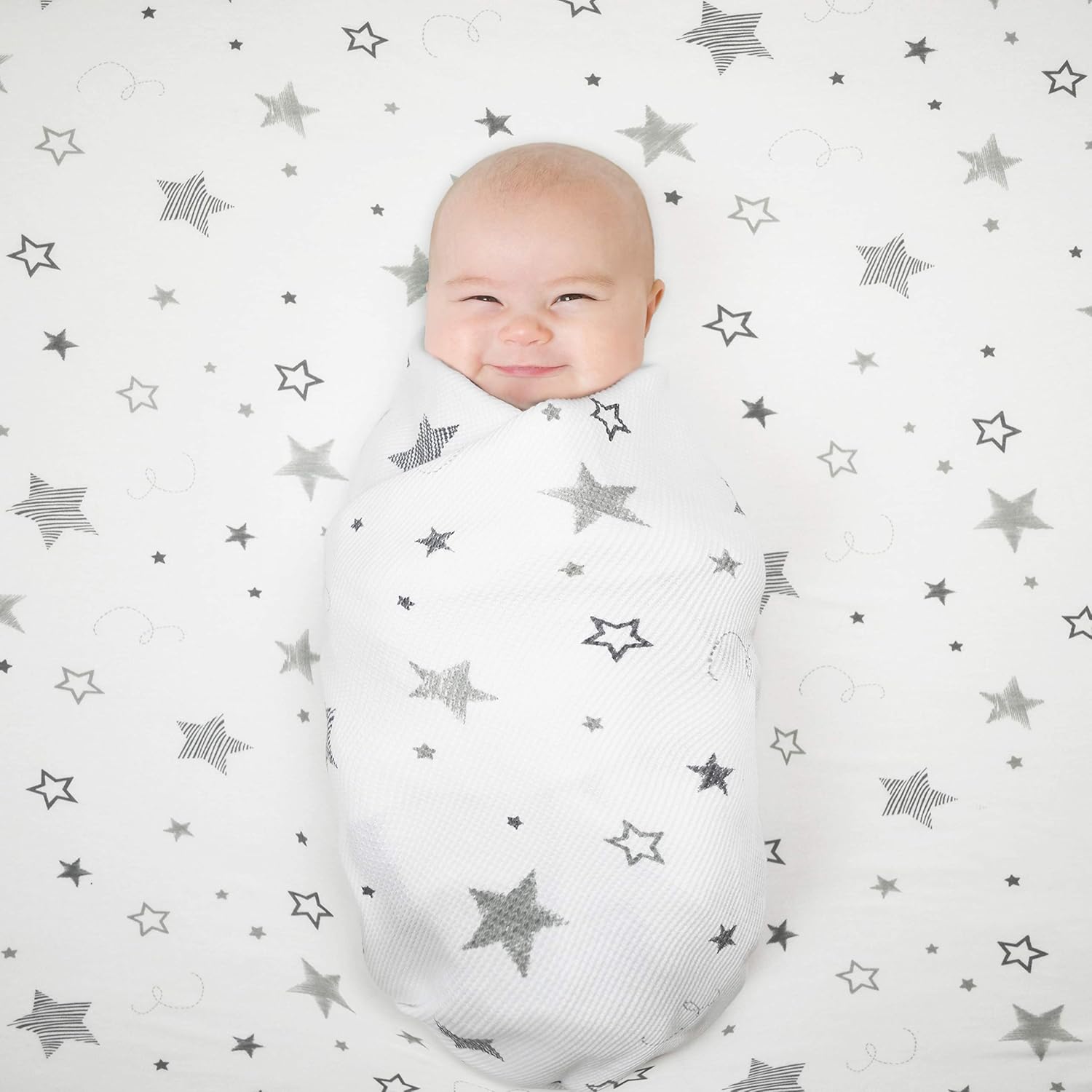 American Baby Company Bassinet Sheet - Super Stars Design