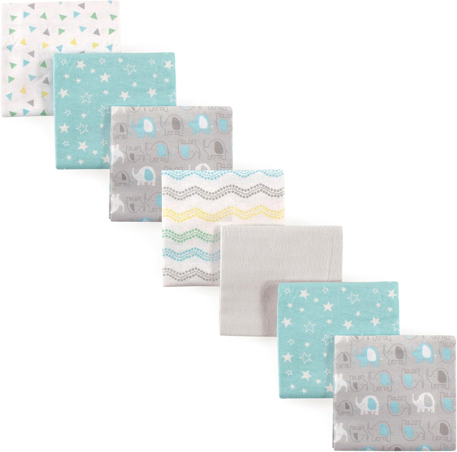 Luvable Friends 7-Pack Flannel Receiving Blankets for Babies