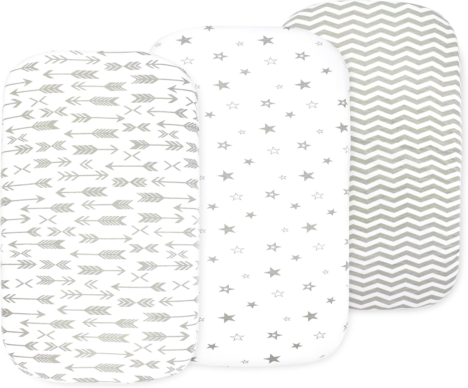Bublo Baby Bassinet Sheets 3-Pack Organic Cotton