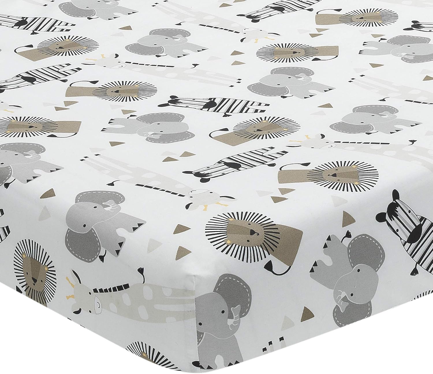 Lambs Ivy Jungle Safari Elephant 3-Piece Crib Bedding Set