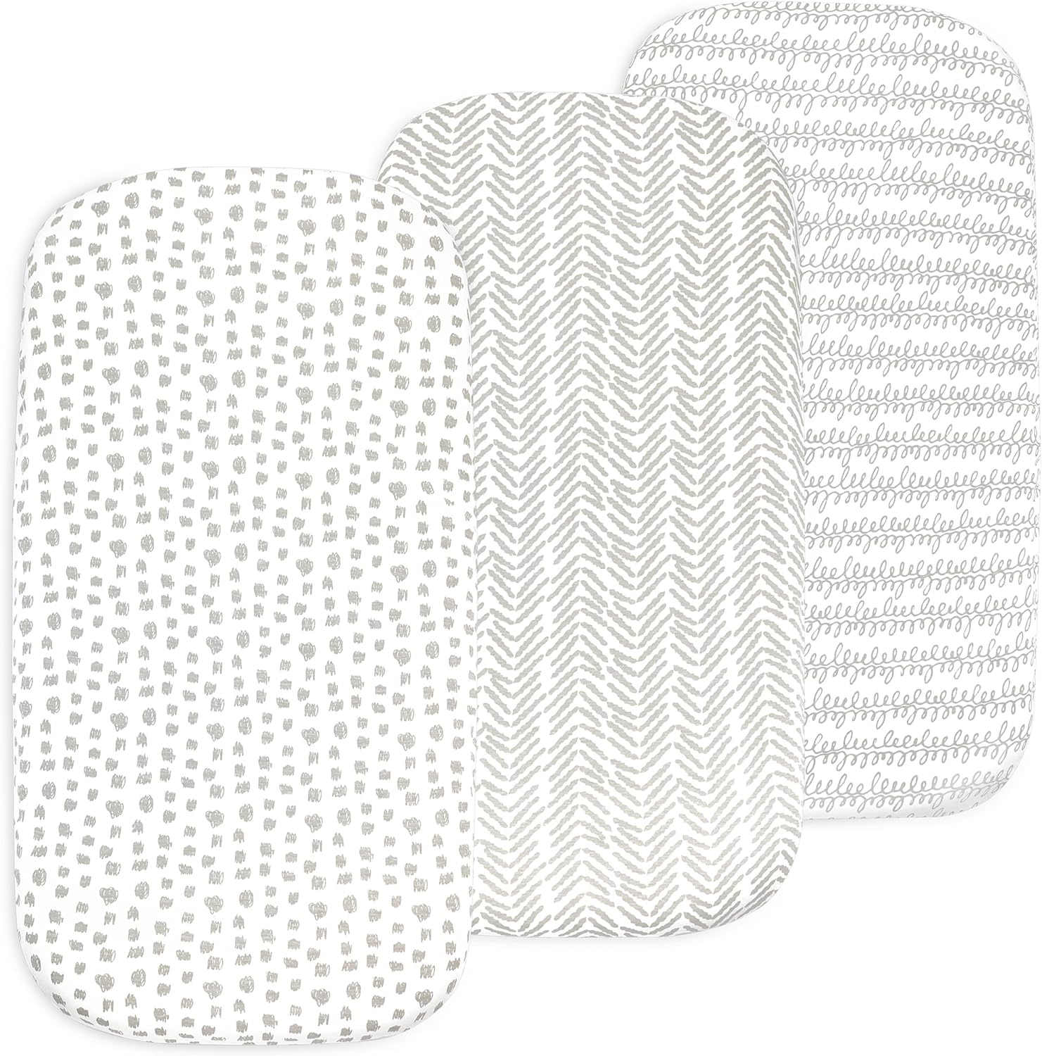 Bublo Baby 3-Pack Organic Bassinet Sheets 1